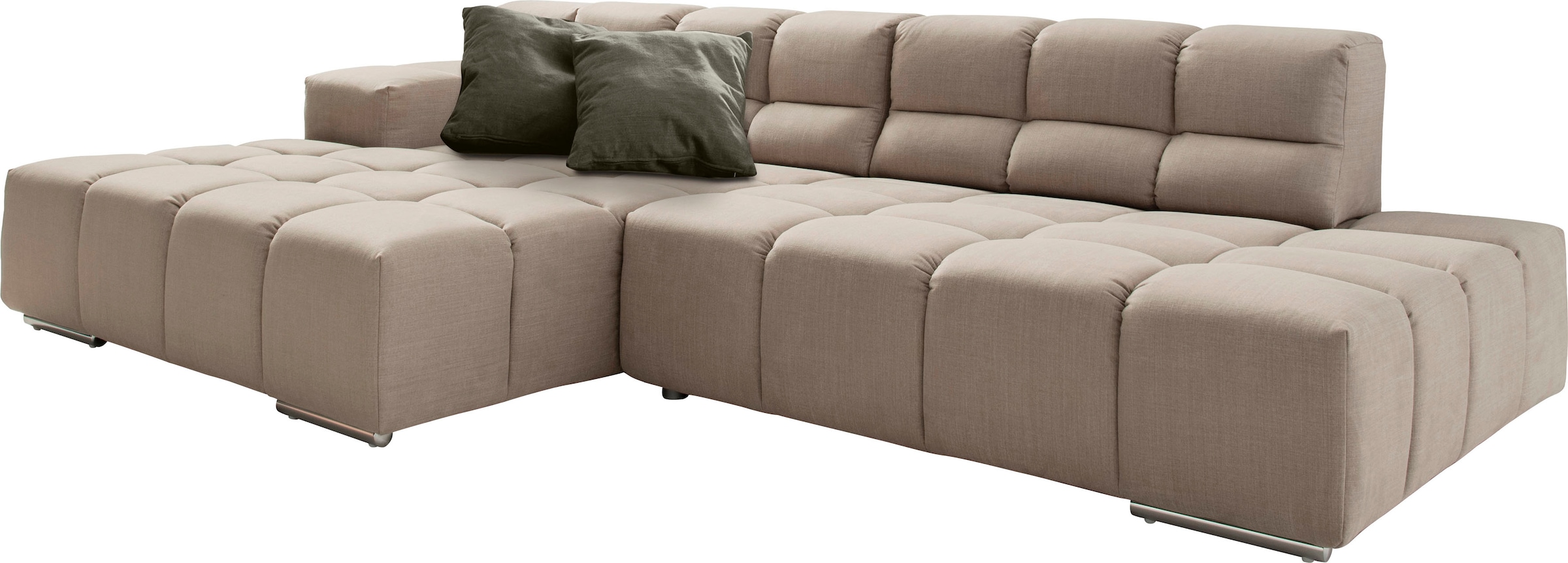 designwerk Ecksofa "Temple, Designsofa trifft hohen Sitzkomfort, L-Form" mi günstig online kaufen