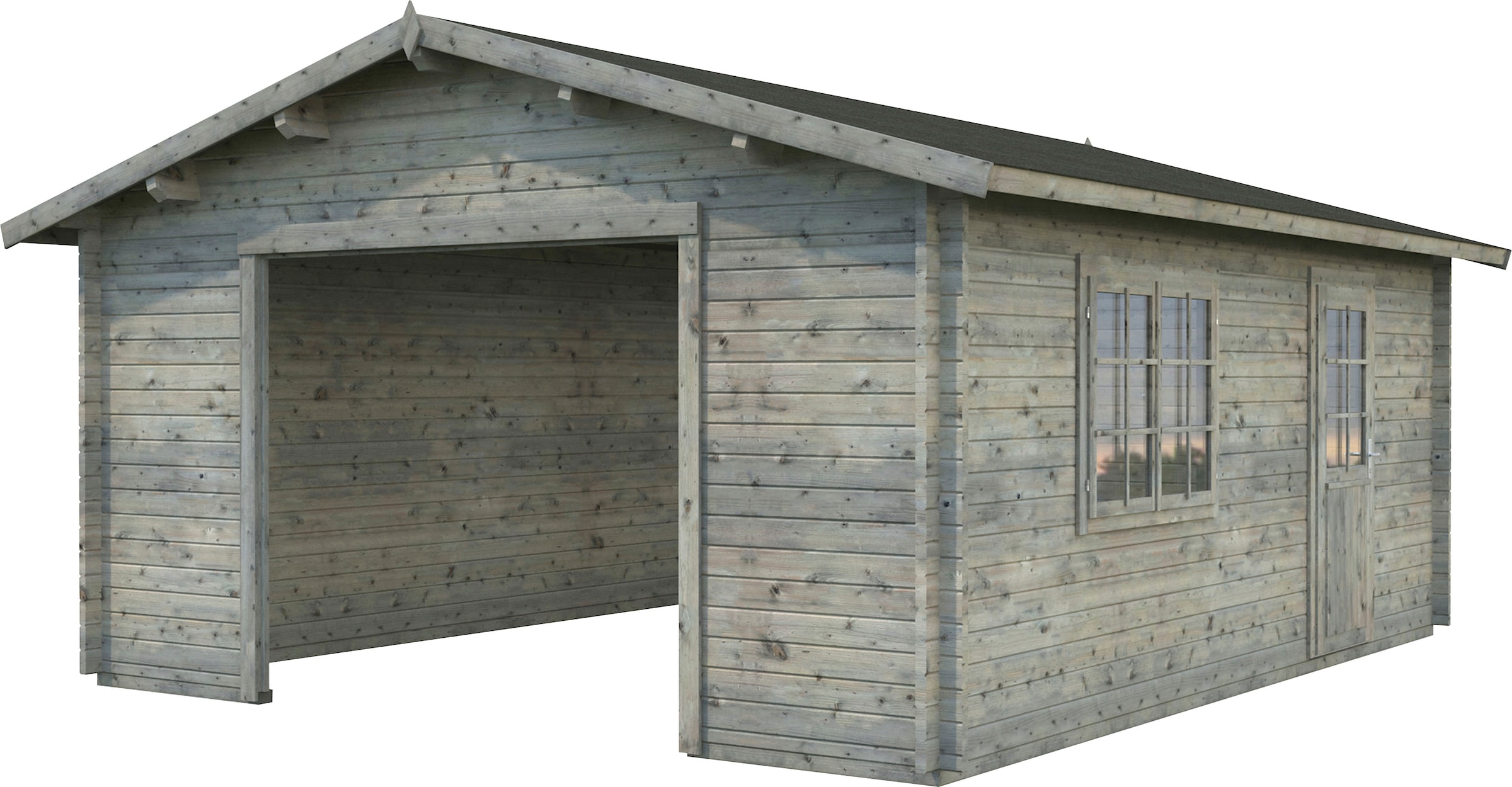 Palmako "Irene/Roger" BxTxH: 514x598x287 cm, ohne Tor, grau