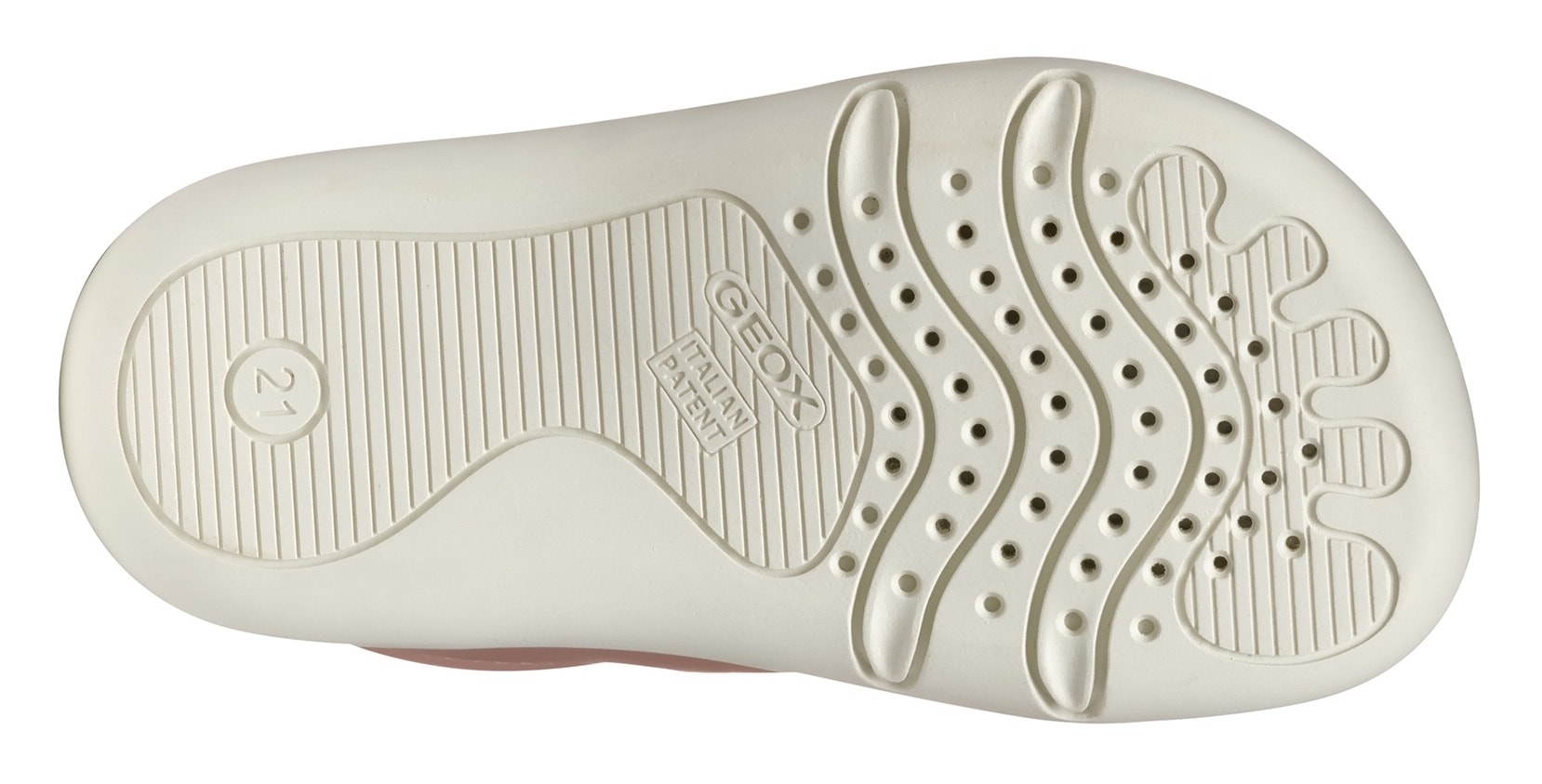 Geox Sneaker »B STEPPIEUP GIRL«, Sneaker, Klettschuh, Babyschuh mit modischer Perforierung
