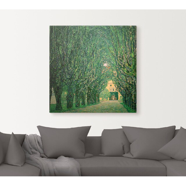 Artland Wandbild »Allee im Park von Schloß Kammer«, Wiesen & Bäume, (1 St.),  als Leinwandbild, Wandaufkleber oder Poster in versch. Größen bestellen |  BAUR