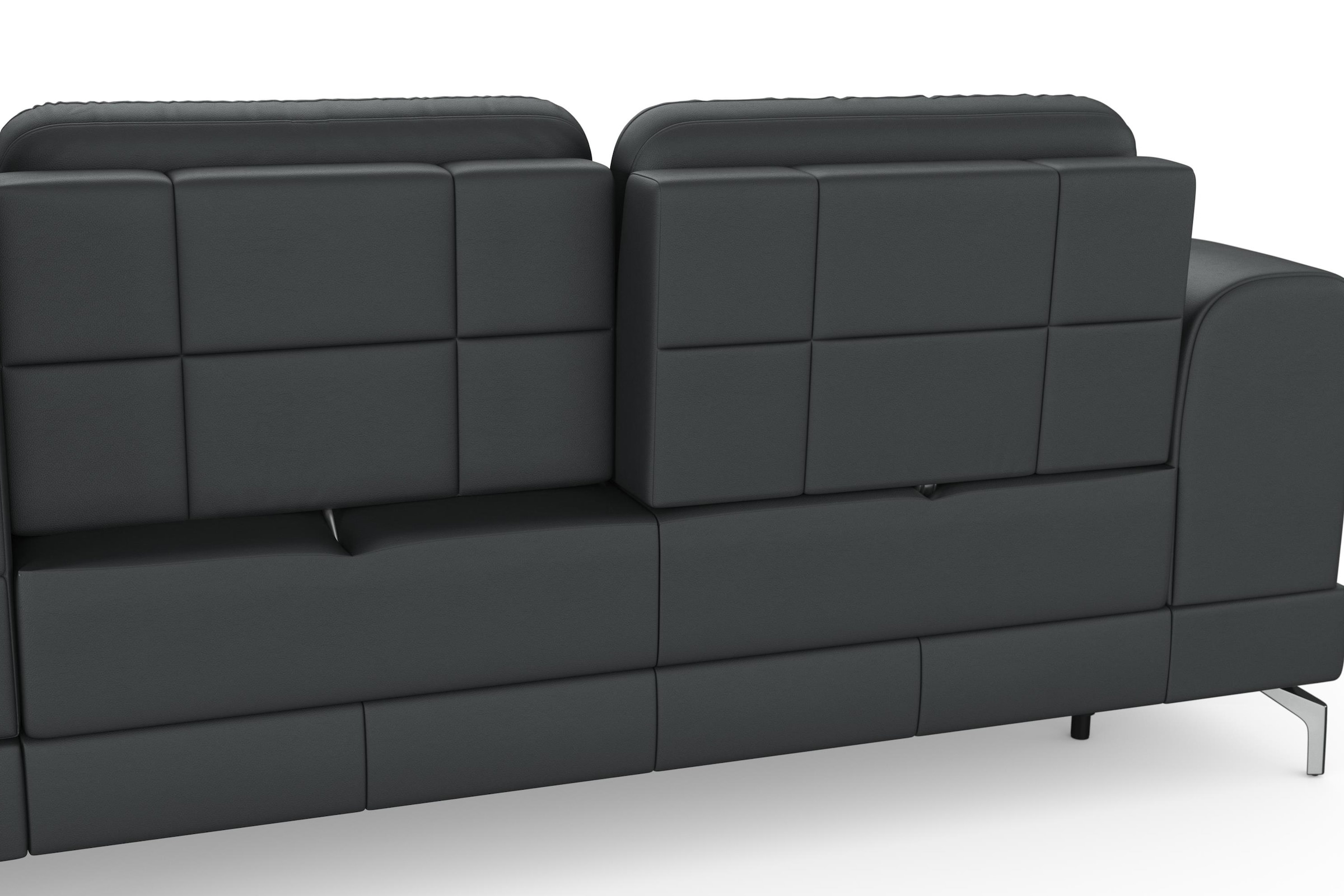 sit&more Ecksofa »Bendigo L-Form«, inklusive Sitztiefenverstellung, Bodenfreiheit 12 cm, in 2 Fußfarben