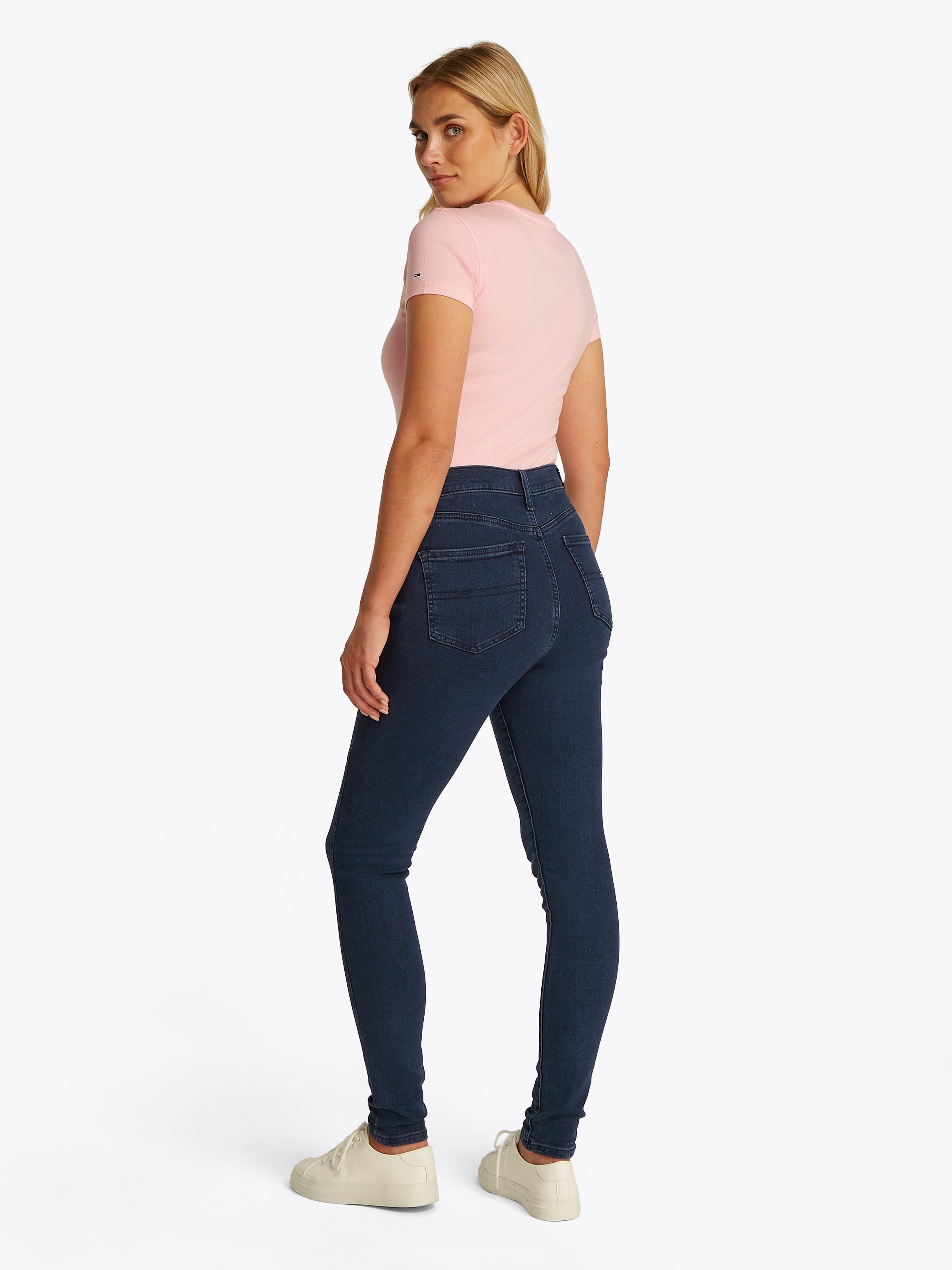 Tommy Jeans Skinny-fit-Jeans »Sylvia High Rise Skinny«, mit Logo-Badge