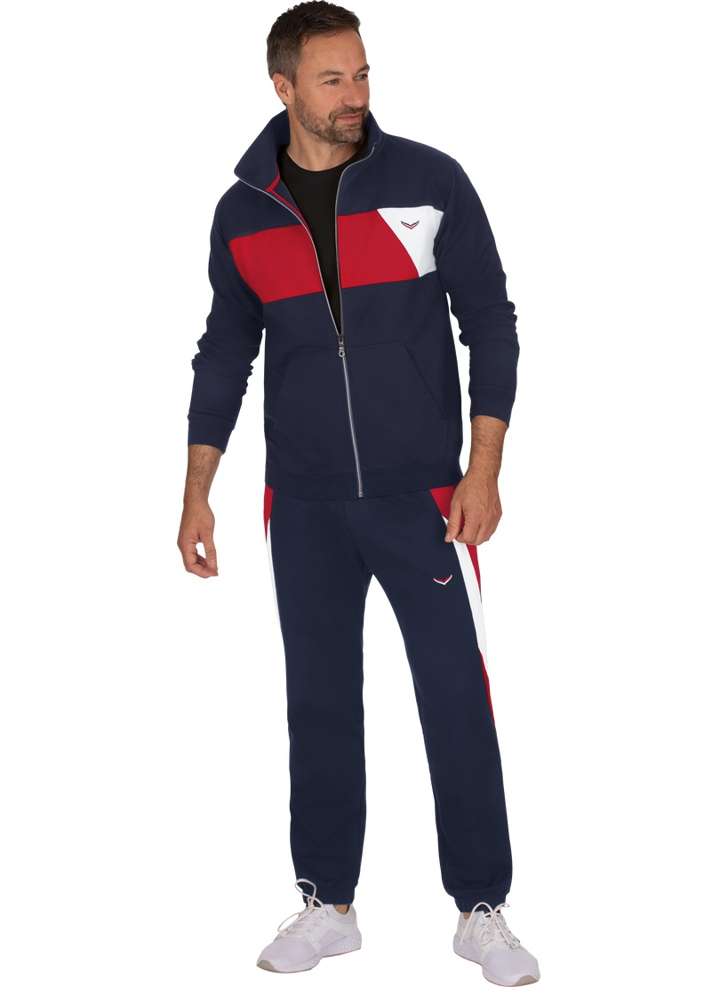 Trigema Sweatjacke »TRIGEMA Homewear Set im sportlichen Look«