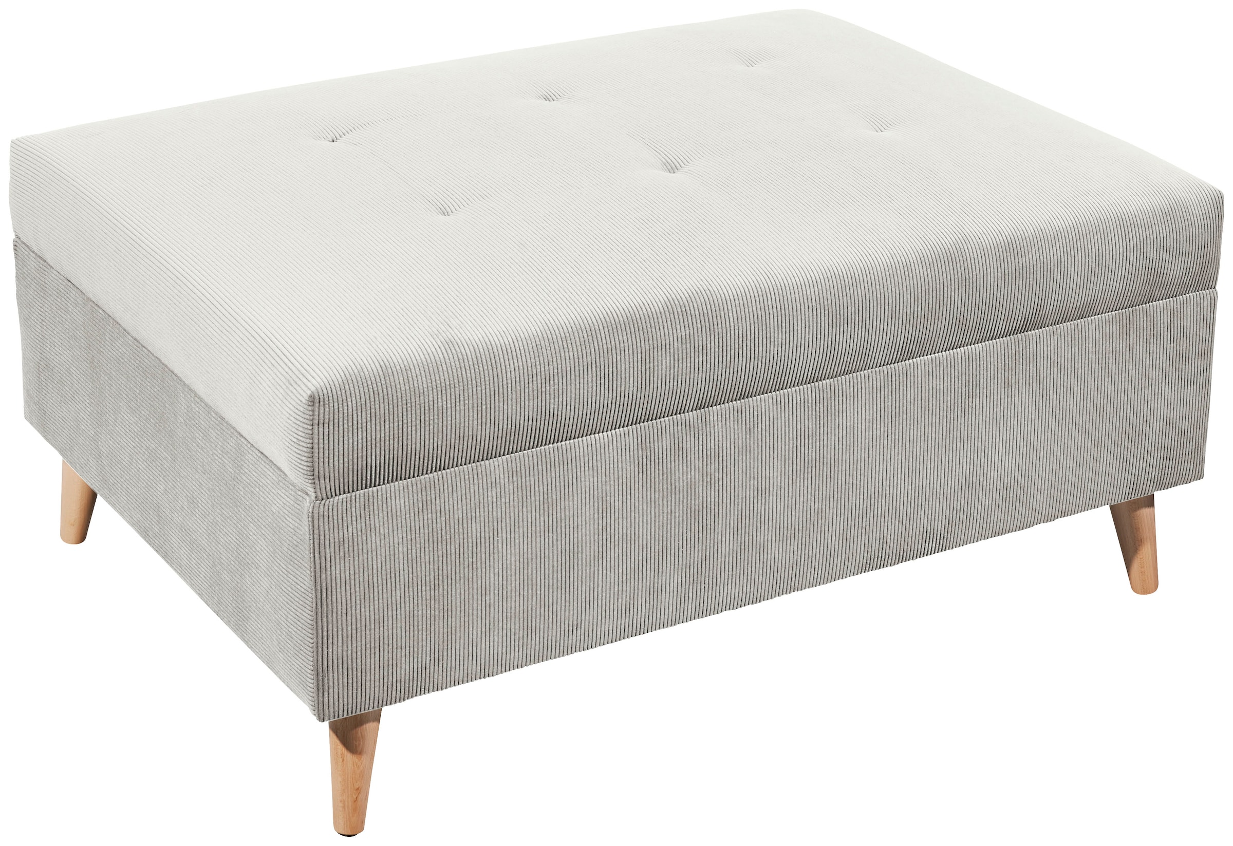 ED EXCITING DESIGN Ecksofa »Calanda L-Form«, mit Hocker, frei im Raum stellbar, Rücken- und Zierkissen