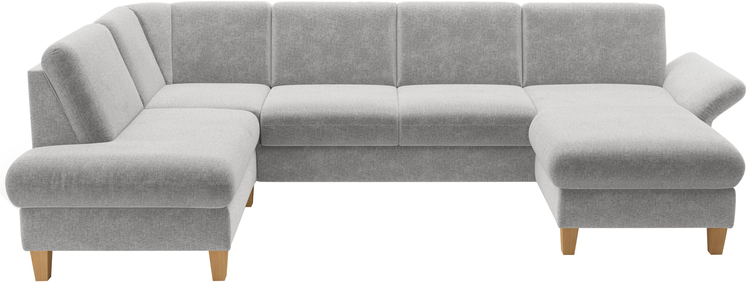 Home affaire Wohnlandschaft "Rochelle, U-Form" optional mit Armteilverstell günstig online kaufen