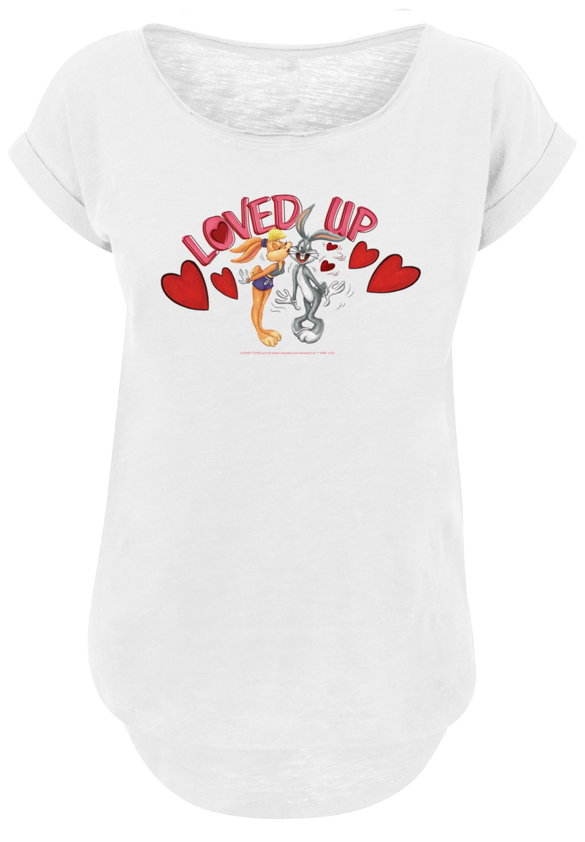 F4NT4STIC T-Shirt »Looney Tunes Bugs Bunny And Lola Valentines«, Print