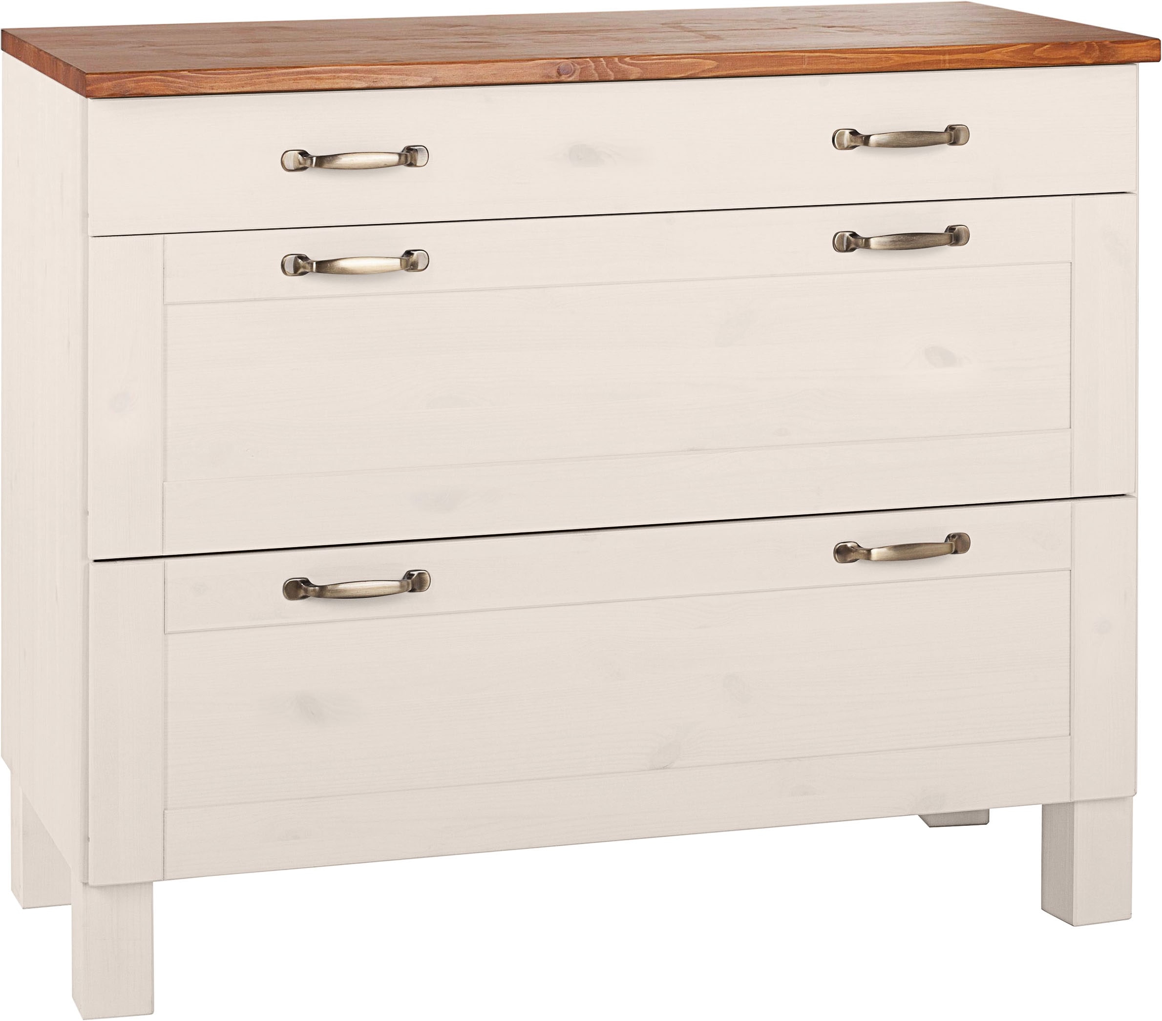 Home affaire Unterschrank "Alby" Breite 100 cm, 3 Schubladen