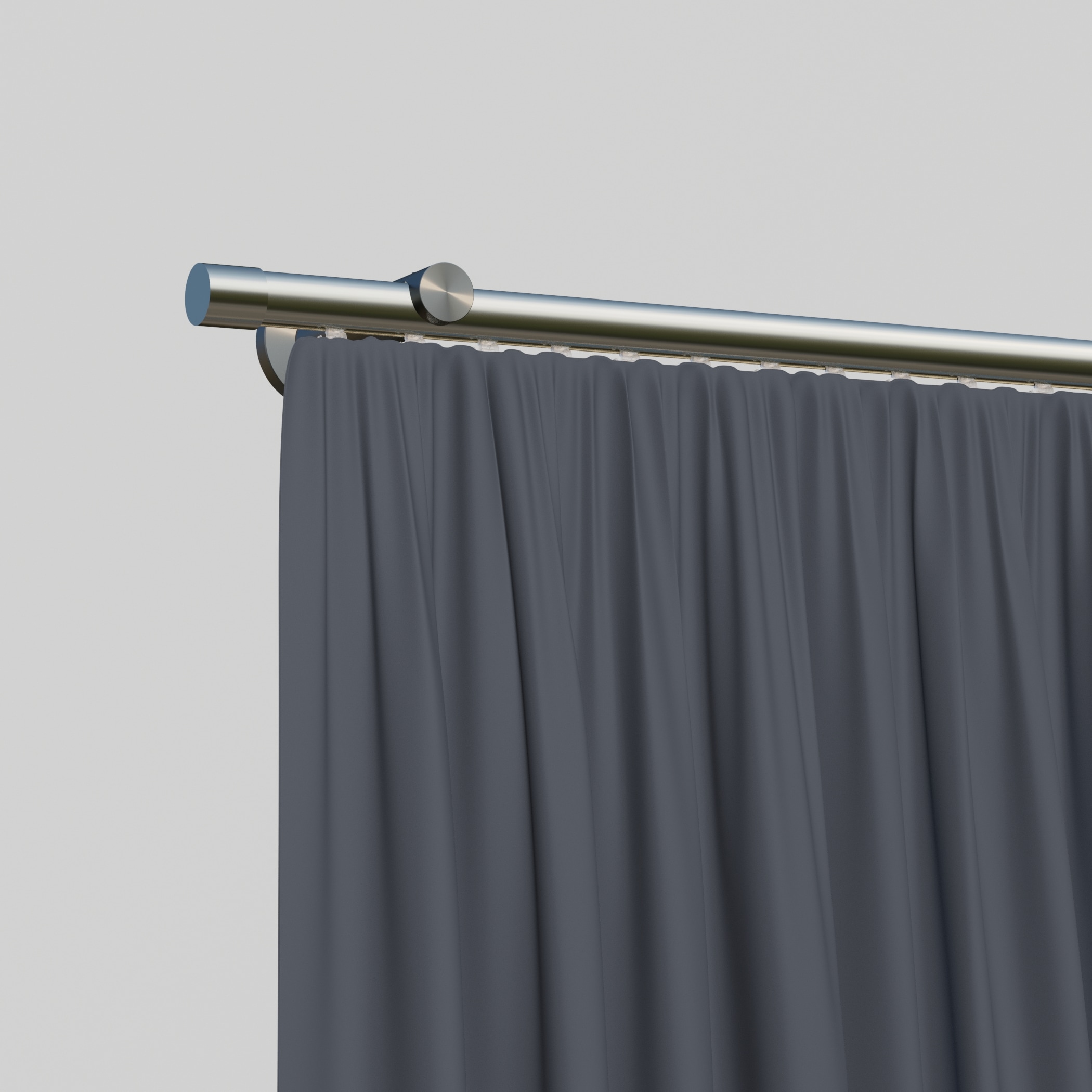 indeko Gardinenstange »Consul« Ø 16 mm 1 läufig-läufig Wunschmaßlänge Innenlauf Komplett-Set inkl. Gleitern und Montagematerial