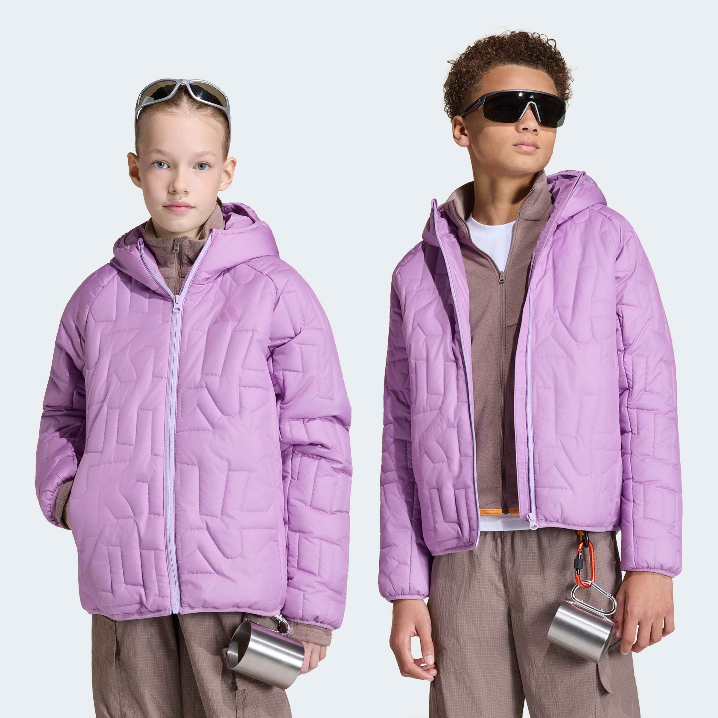 adidas TERREX Outdoorjacke "KIDS XPERIOR CLIMAWARM GEFÜTTERTE" für Kinder, mit durchgehendem Reißverschluss, aus Ripstop-Material