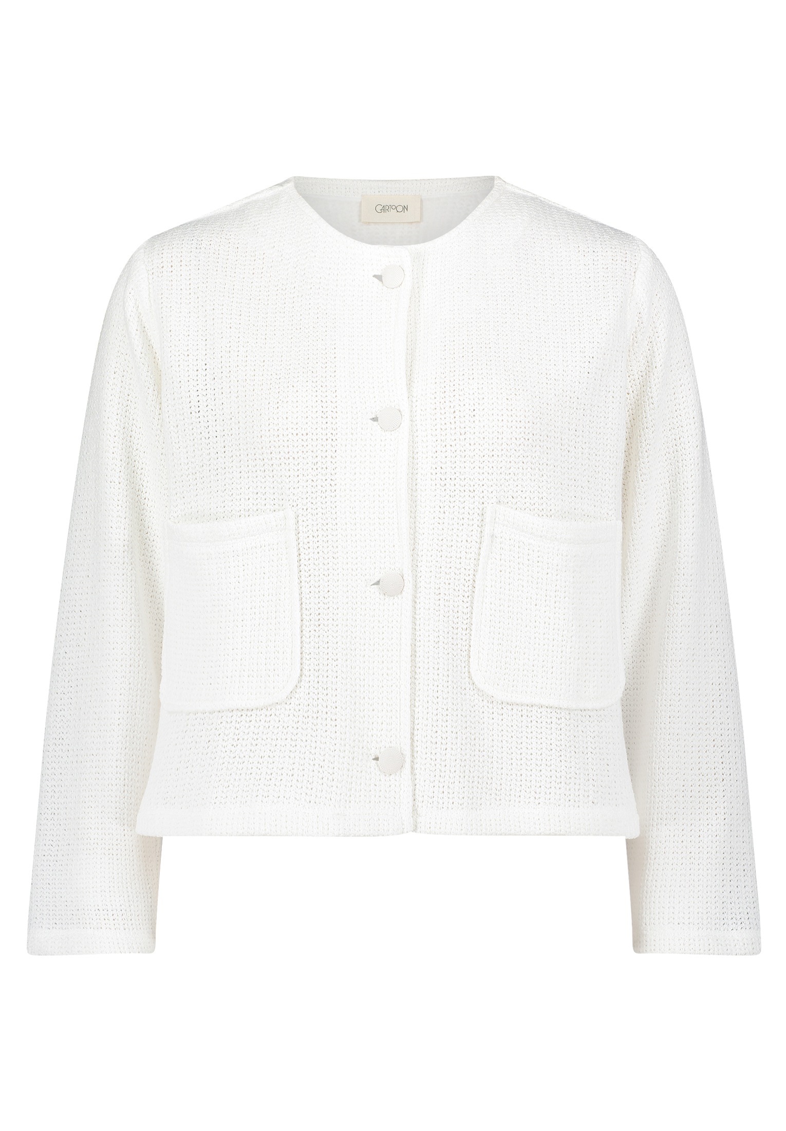 Cartoon Canvasjacke "Cartoon Damen Casual-Jacke mit Rundhalsausschnitt" günstig online kaufen