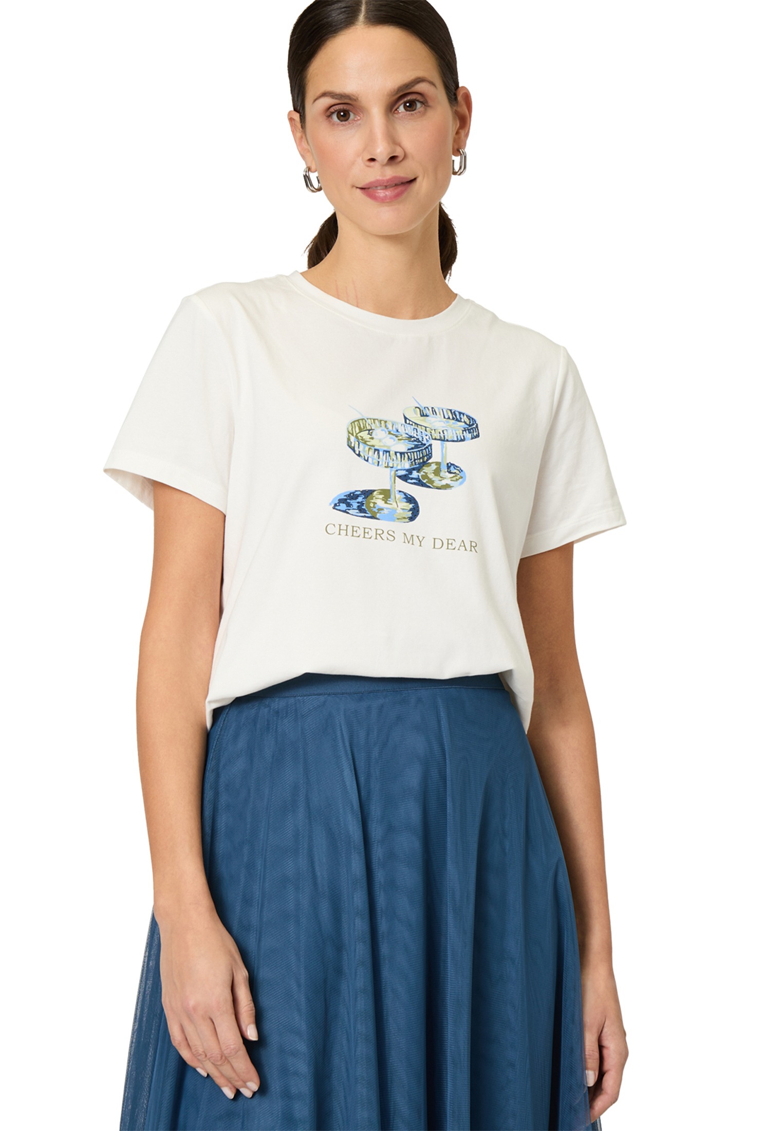 Zero Kurzarmshirt "zero Damen Shirt mit Motiv", (1 tlg.), weiteres Detail günstig online kaufen