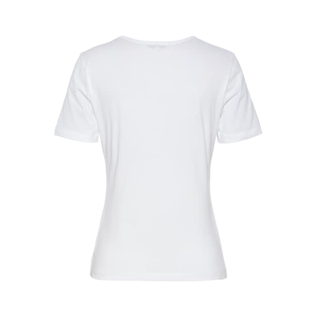 Tommy Hilfiger Rundhalsshirt »SLIM SIGNATURE C NK 1/2 SLV«, mit Tommy  Hilfiger Signature Logo-Schriftzug für bestellen | BAUR