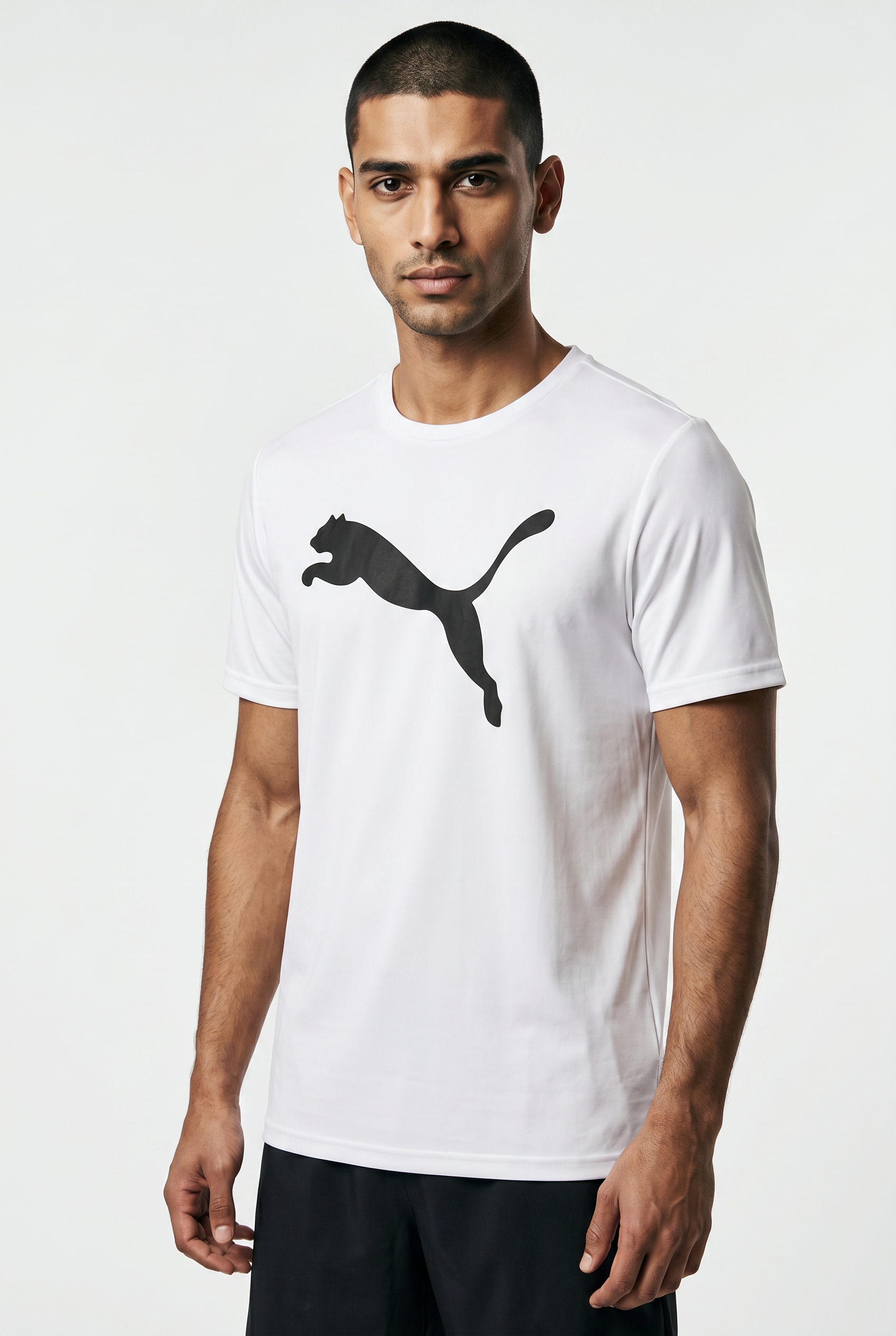 PUMA Trainingsshirt "M TAD ESSENTIALS SOLID CAT TEE (CF BIG CAT)" Kurzarm, für Sportmode, mit Rundhalsausschnitt