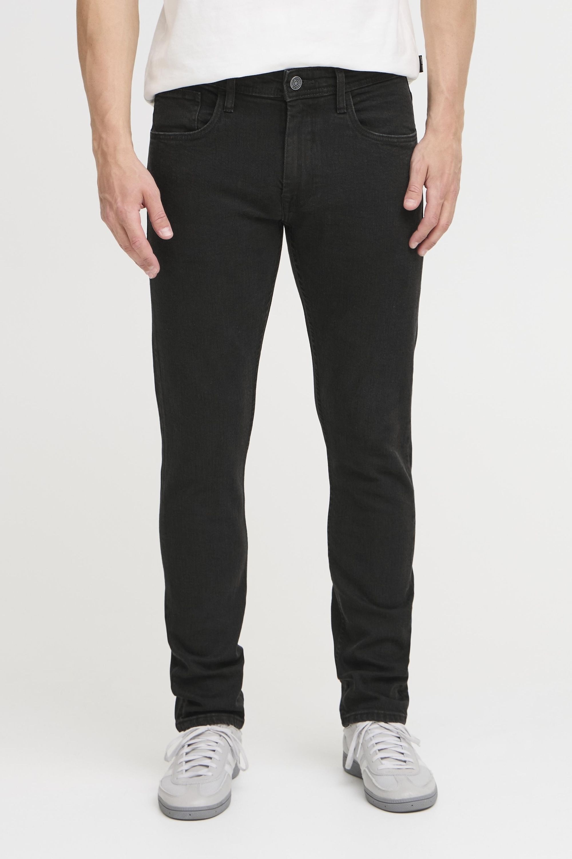 Slim-fit-Jeans BLEND "BHTwister", Herren, Gr. 31, Länge 34, denim schwarz, Denim/Jeans, 98% Baumwolle, 2% Elasthan, unifarben, normal lang, Jeans Slim-fit-Jeans, Jeanshose mit normalem Bund und schmalem Bein - Twister Fit 2
