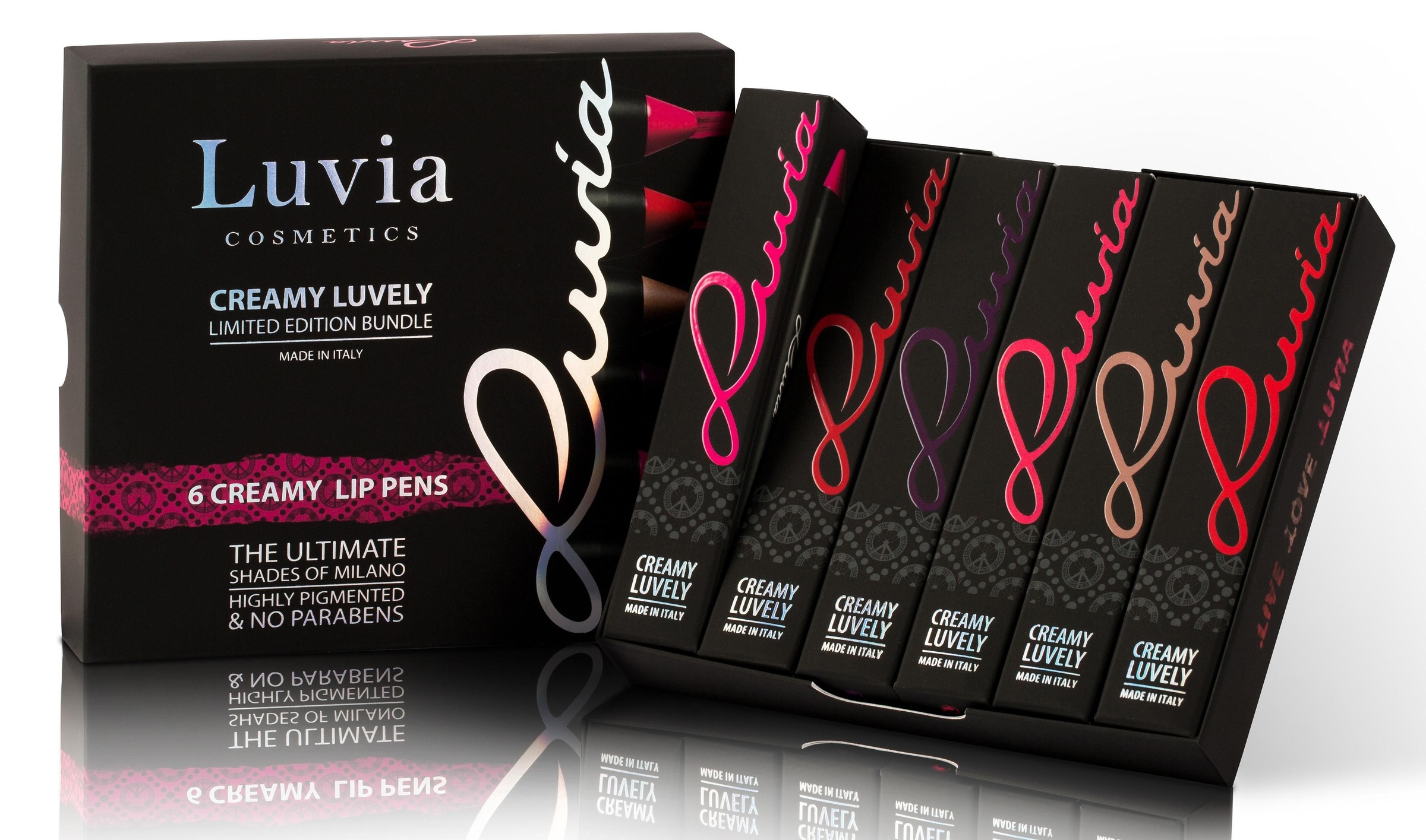 Luvia Cosmetics Lippenstift-Set »Creamy Luvely«, (6 tlg.)