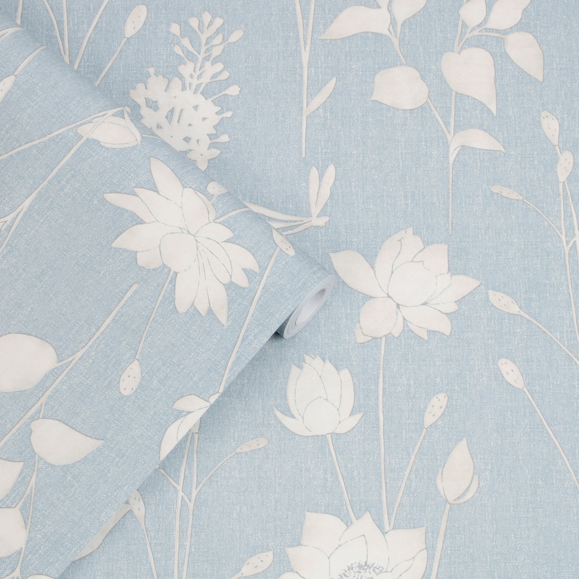 LAURA ASHLEY Vliestapete »Dragonfly Garden«, gemustert, FSC® zertifiziert, mit lebhaftem Druck, 10 Meter Länge