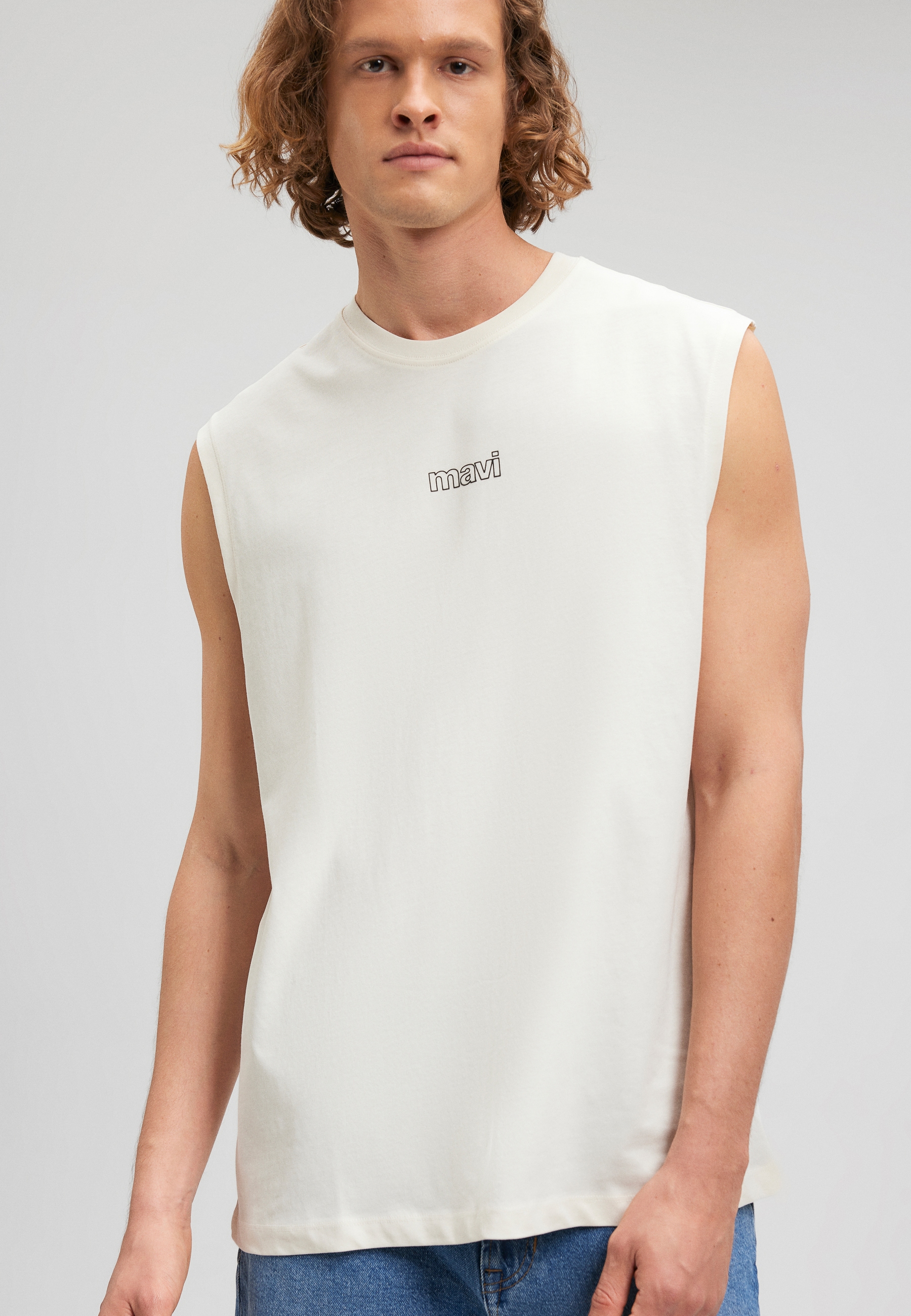 Mavi T-Shirt »MAVI PRINTED SLEEVELESS TEE«, Top mit Logo
