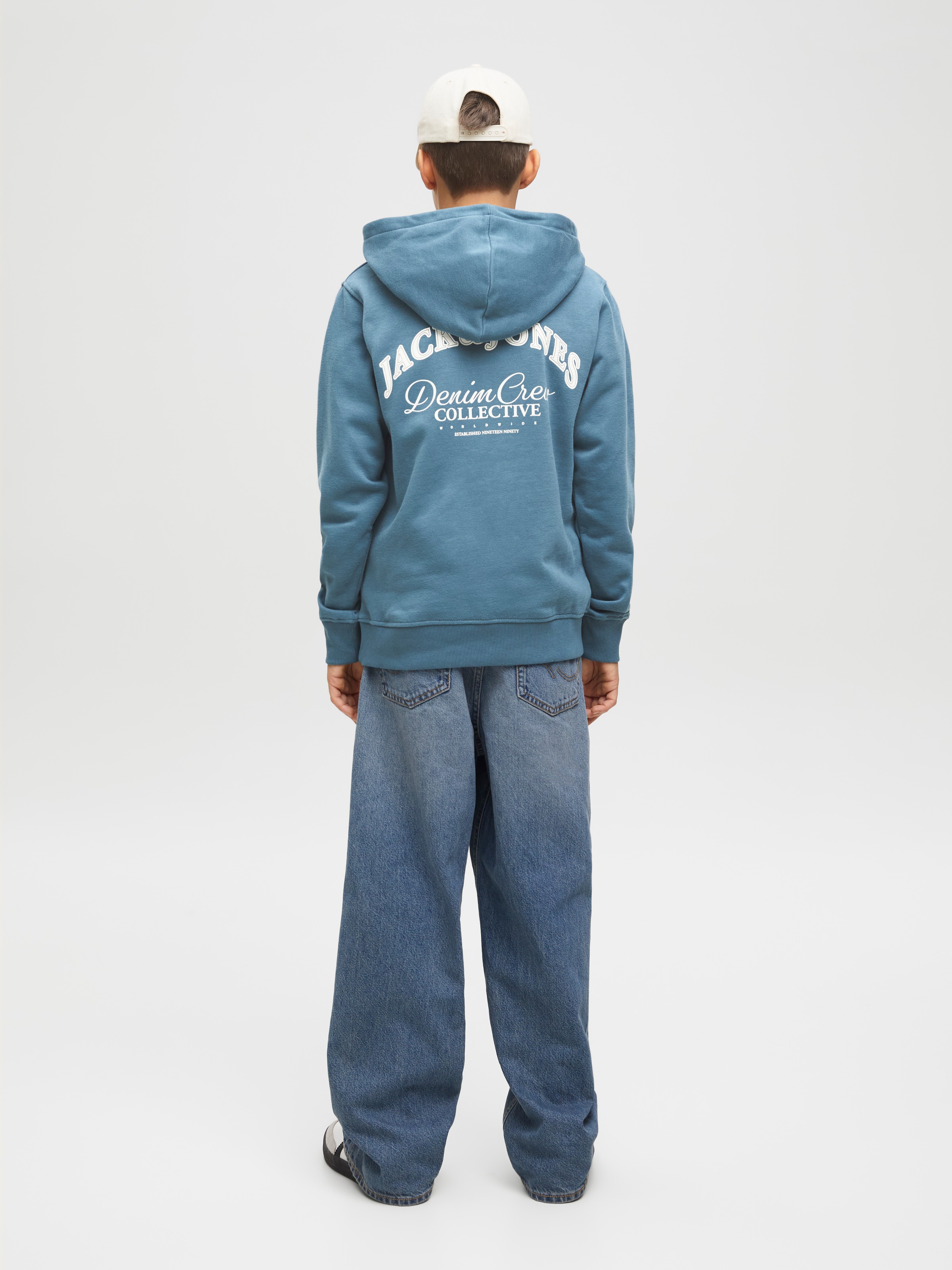 Jack & Jones Junior Kapuzensweatshirt »JJEBRANDES BACKP RELAXED SWEAT H SN JNR«