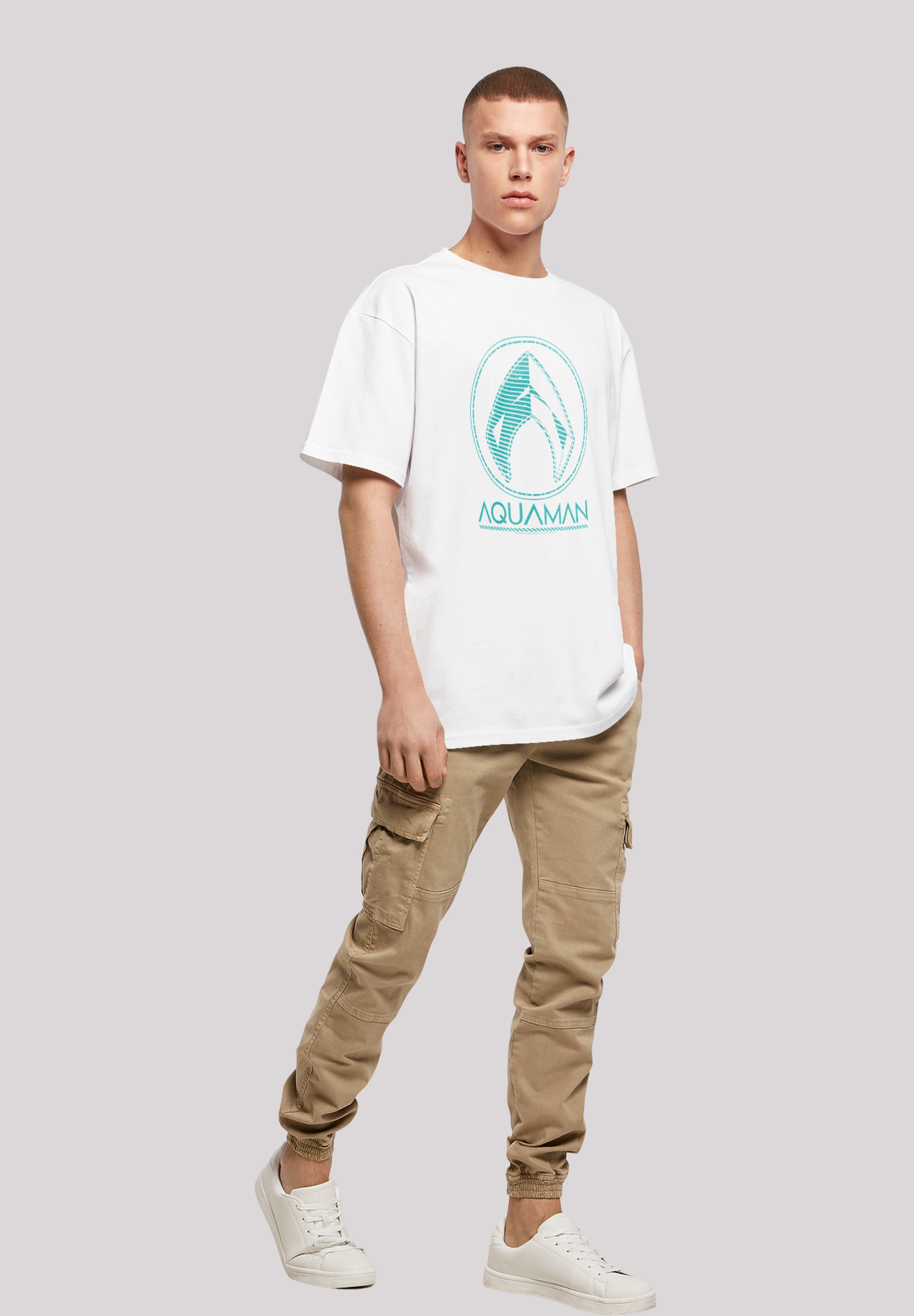 F4NT4STIC T-Shirt »DC Comics Aquaman Aqua Logo«, Print
