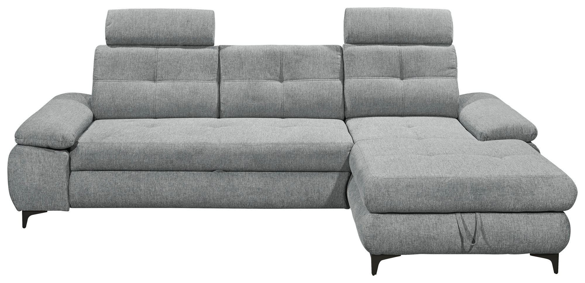 ED EXCITING DESIGN Ecksofa »Altona L-Form«, (2 St.), mit Bettfunktion, Bettkasten, Armteilverstellung & Kopfstützen