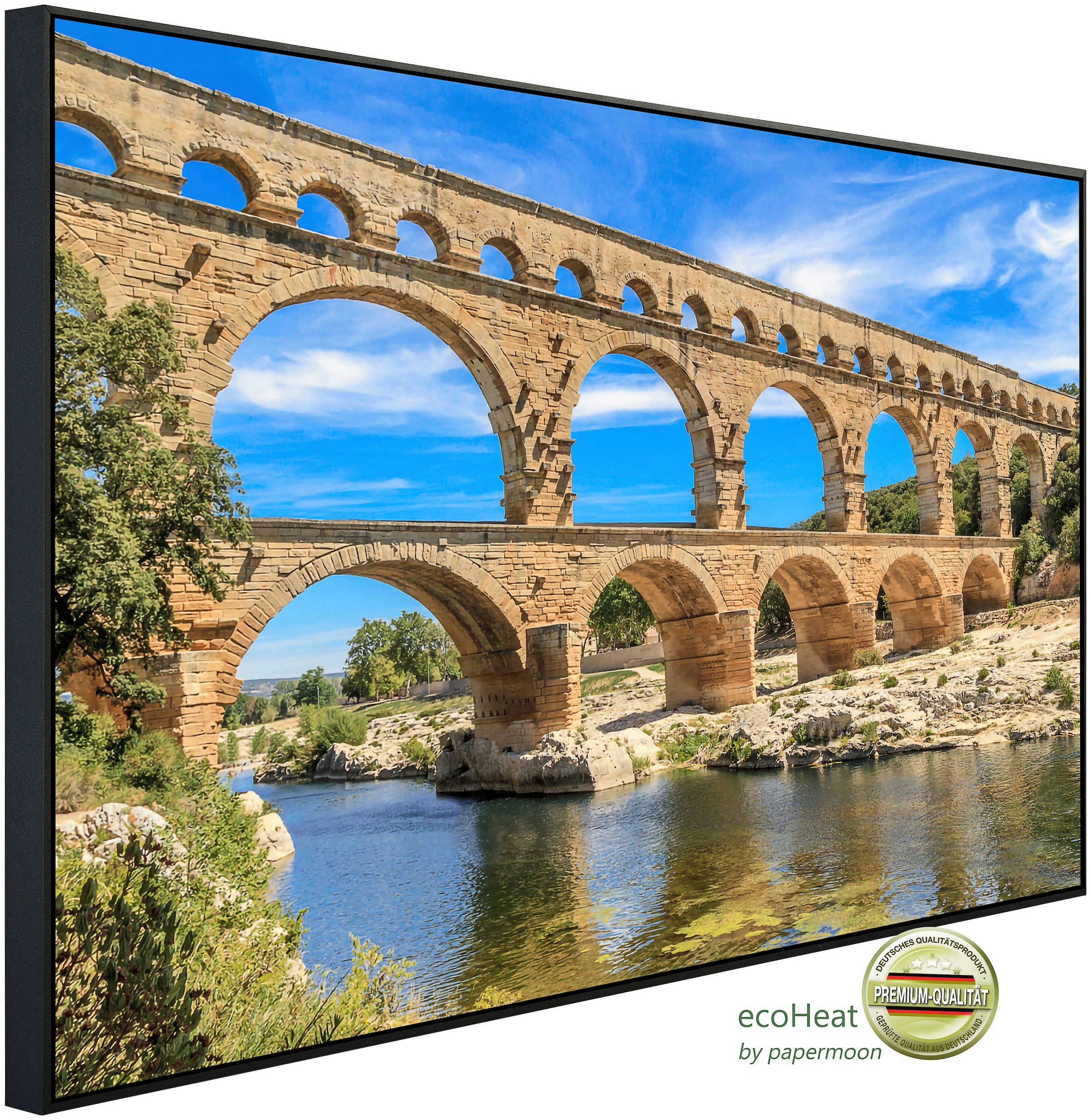 Papermoon Infrarotheizung »Pont du Gard Aquädukt«, sehr angenehme Strahlungswärme