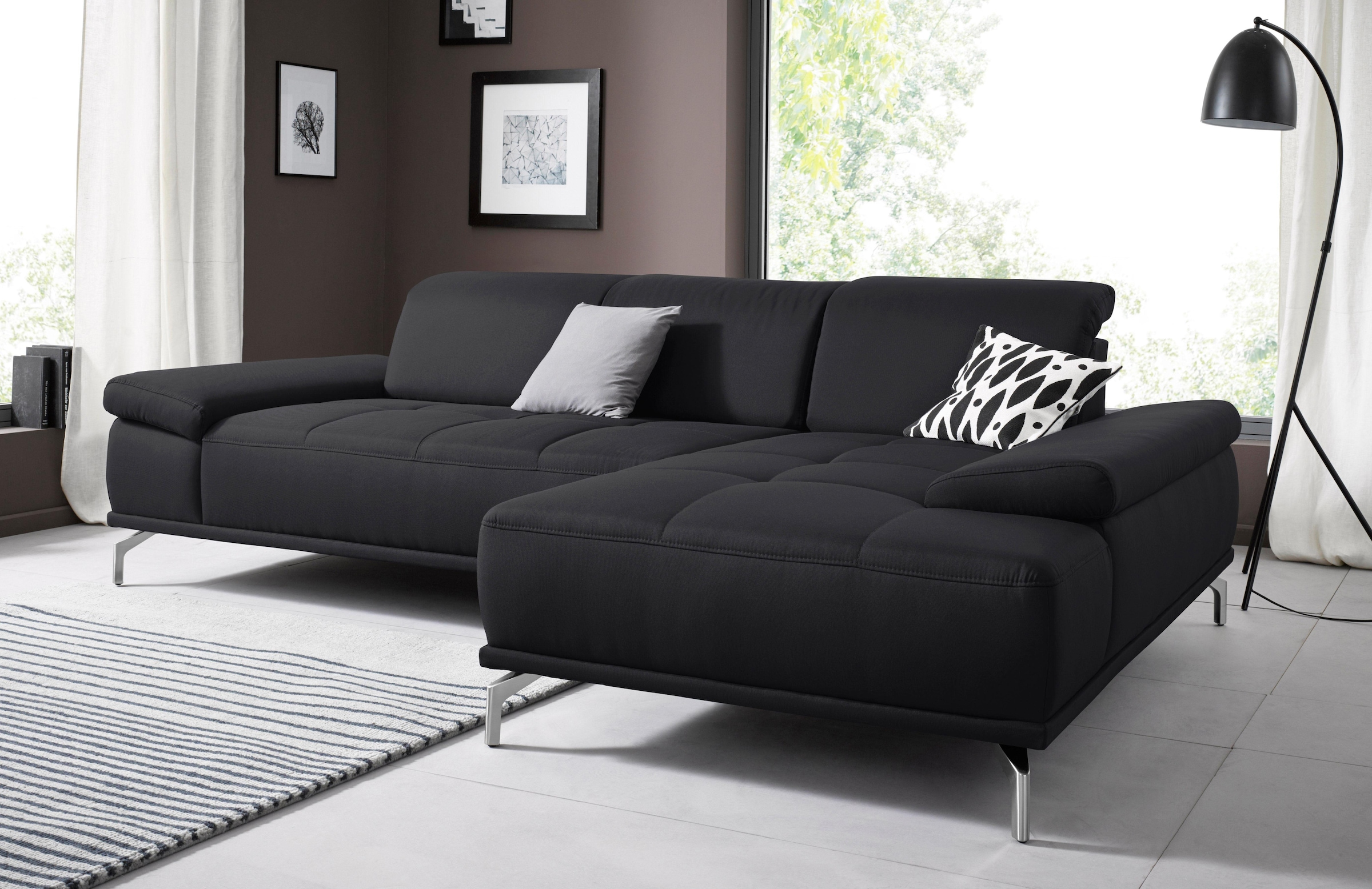Places of Style Ecksofa "Caluna", Inkl.Sitztiefenverstellung, wahlweise mit günstig online kaufen