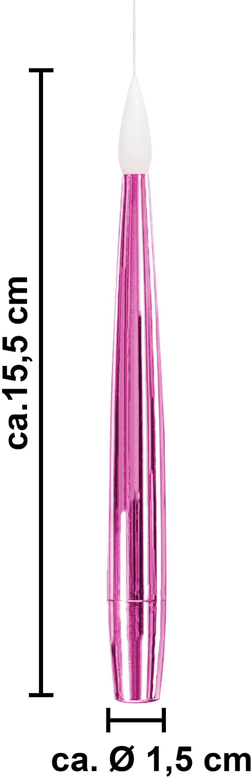 my home LED Dekolicht »10 Schwebende LED Tafelkerze mit Zauberstab Noaro« LED-Modul 11 Stk. Warmweiß mit Zauberstab als Fernbedienung