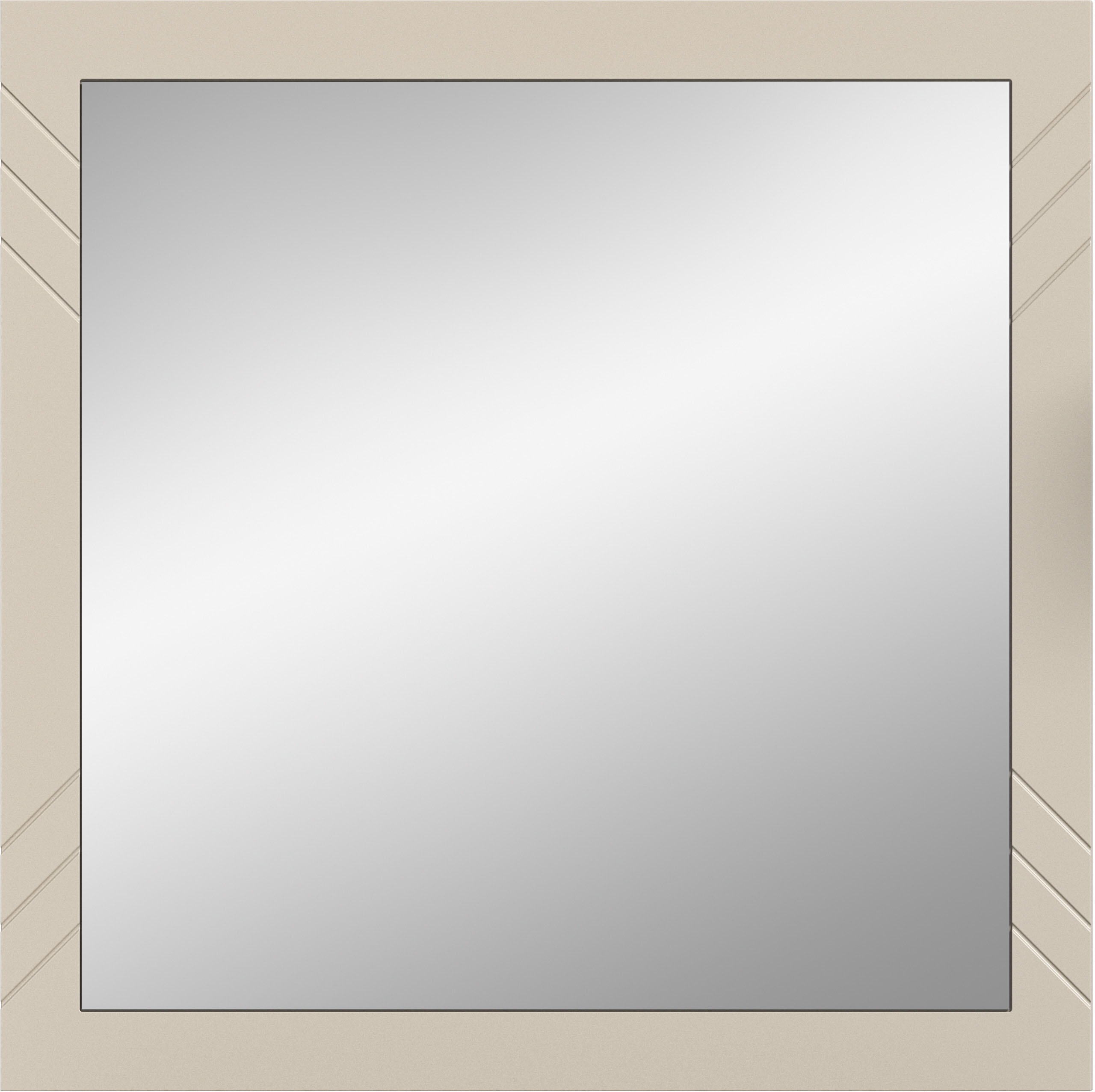 Thumbnail - INOSIGN Wandspiegel "Mento, quadratisch 80 x 80cm, Umlaufender Rahmen mit Ornamentfräsung", große Spiegelfläche, Gardero...