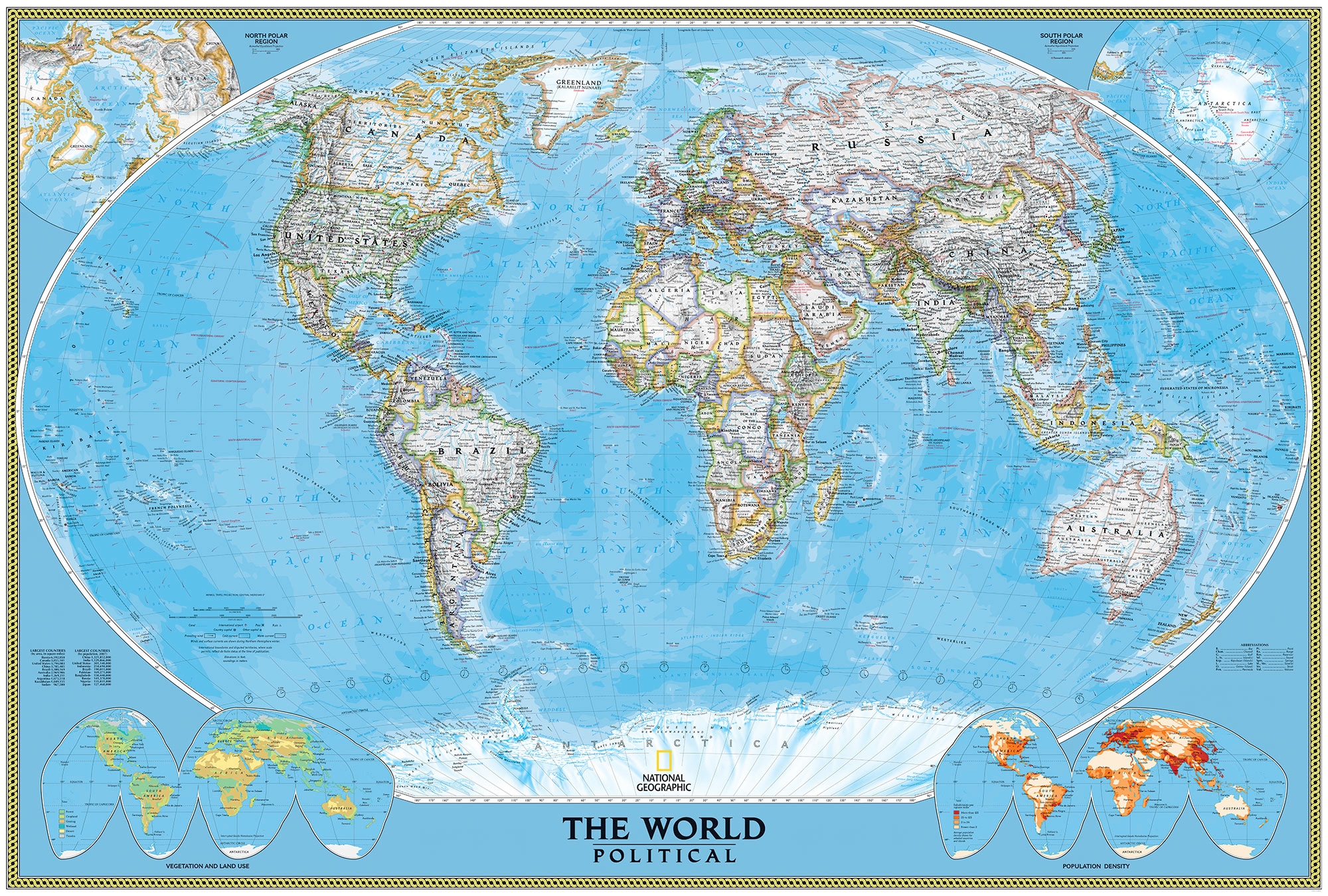 Komar Fototapete »The World Political«, Comic-botanisch, 368 x 248 cm kaufen