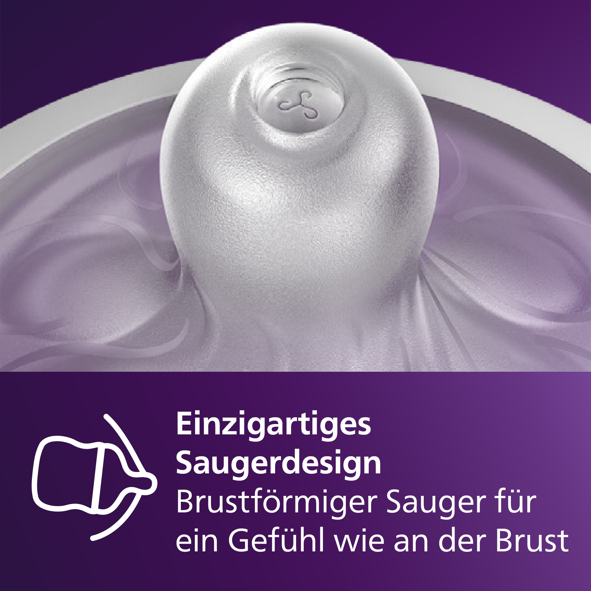 Philips AVENT Flaschensauger »Natural Response SCY962/02«, 2 Stück mit Anti-colic-Ventil, ab 0 Monaten