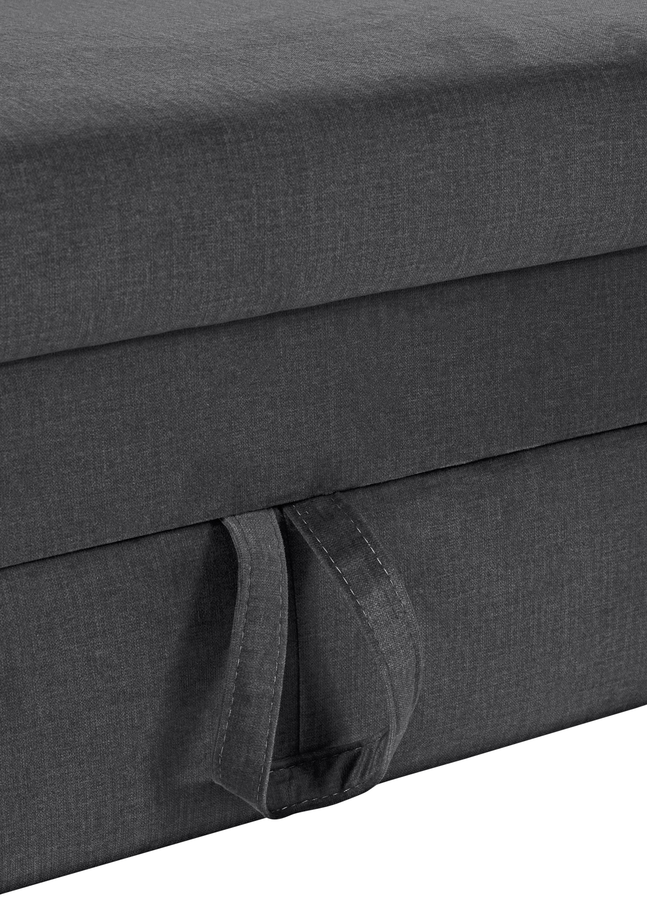 COTTA Ecksofa »Morven L-Form mit Kopfteilverstellung«, wahlweise mit Bettfunktion, Bettkasten & Wireless-Charger