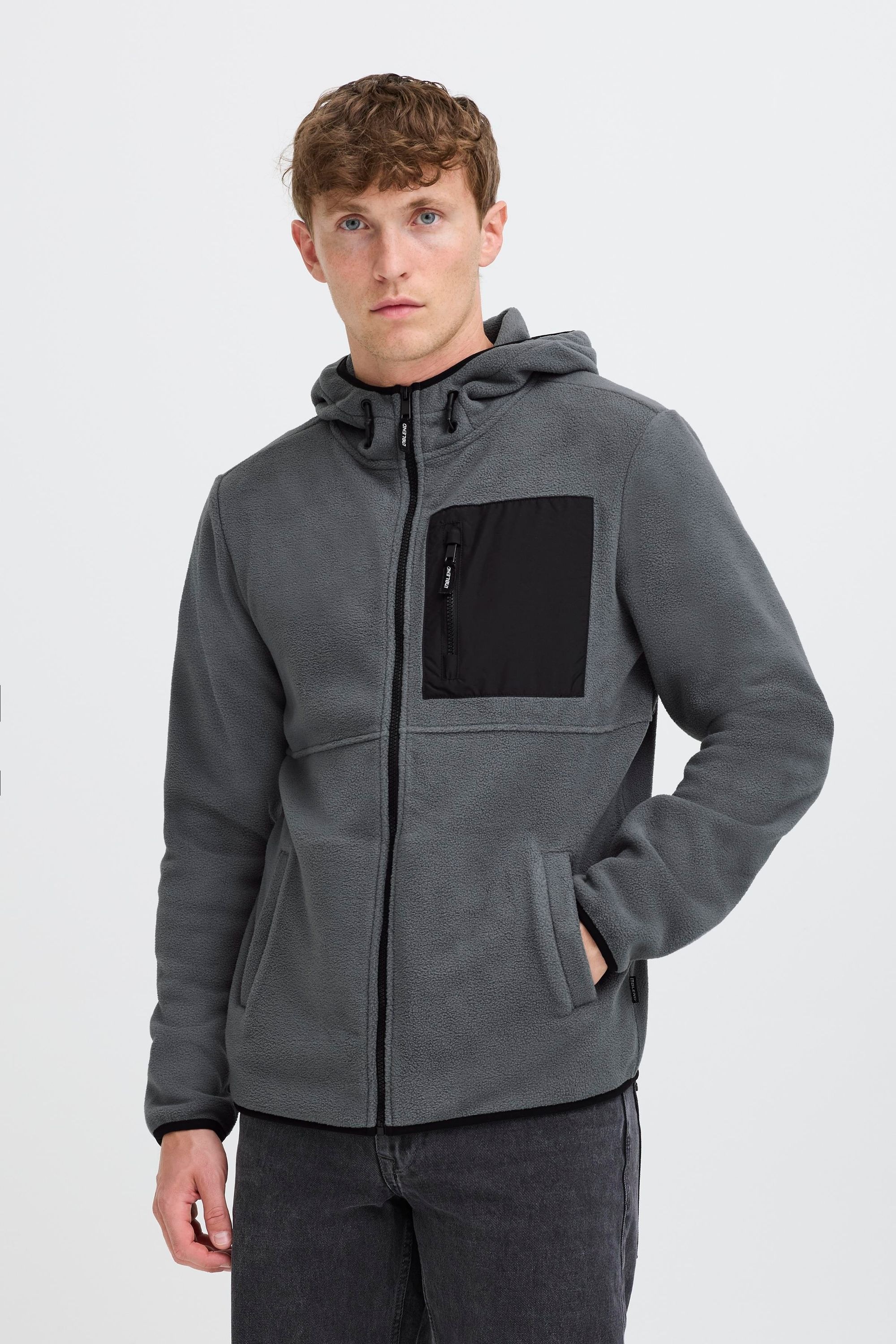 Blend Cardigan "BHFlorix" Gemütliche Fleecejacke mit Taschen günstig online kaufen