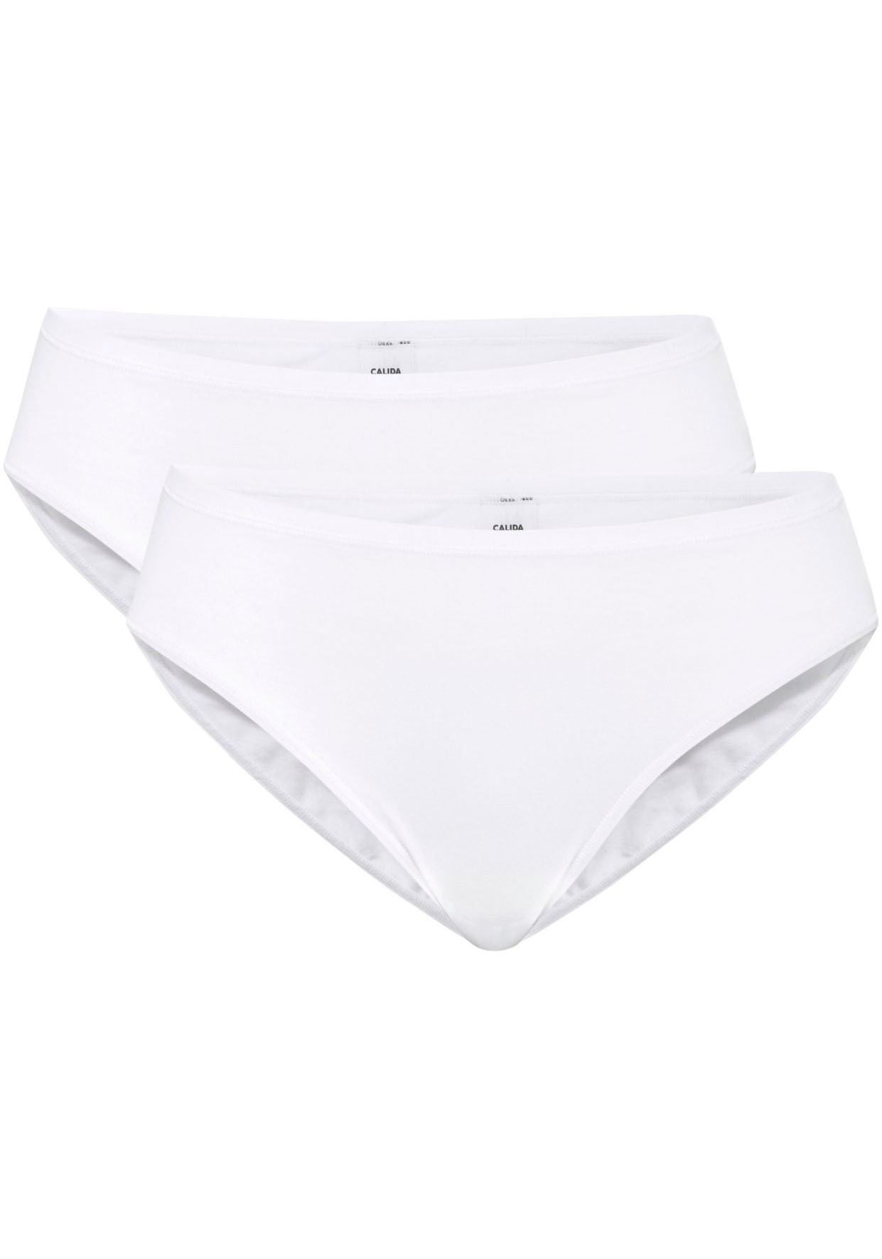 CALIDA Damen Slip "Benefit Women", Gr. M, weiß, Single Jersey, Obermaterial: 94% Baumwolle, 6% Elasthan, unifarben, Unterhosen, elastisch, Single