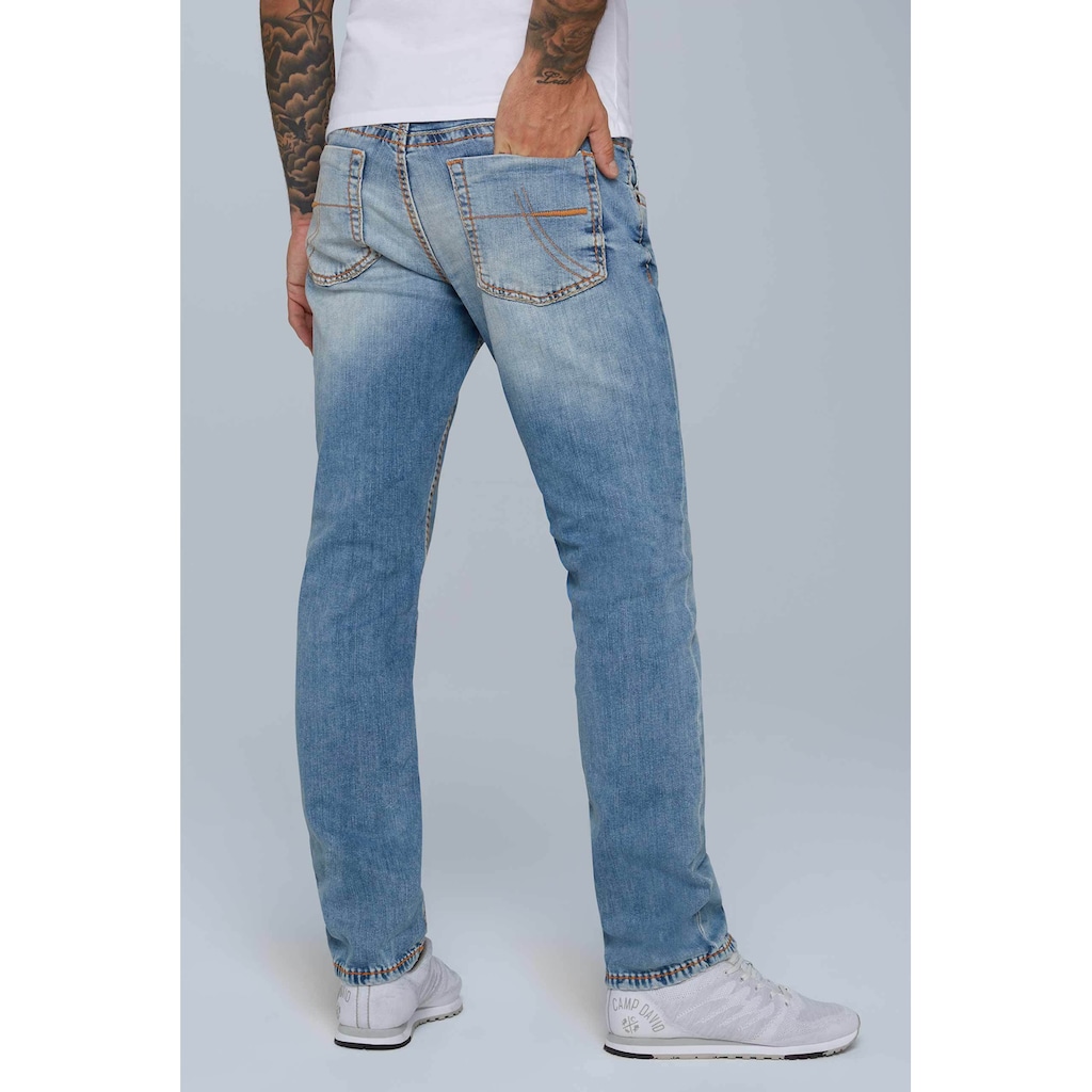 CAMP DAVID Regular-fit-Jeans, mit breiten Nähten