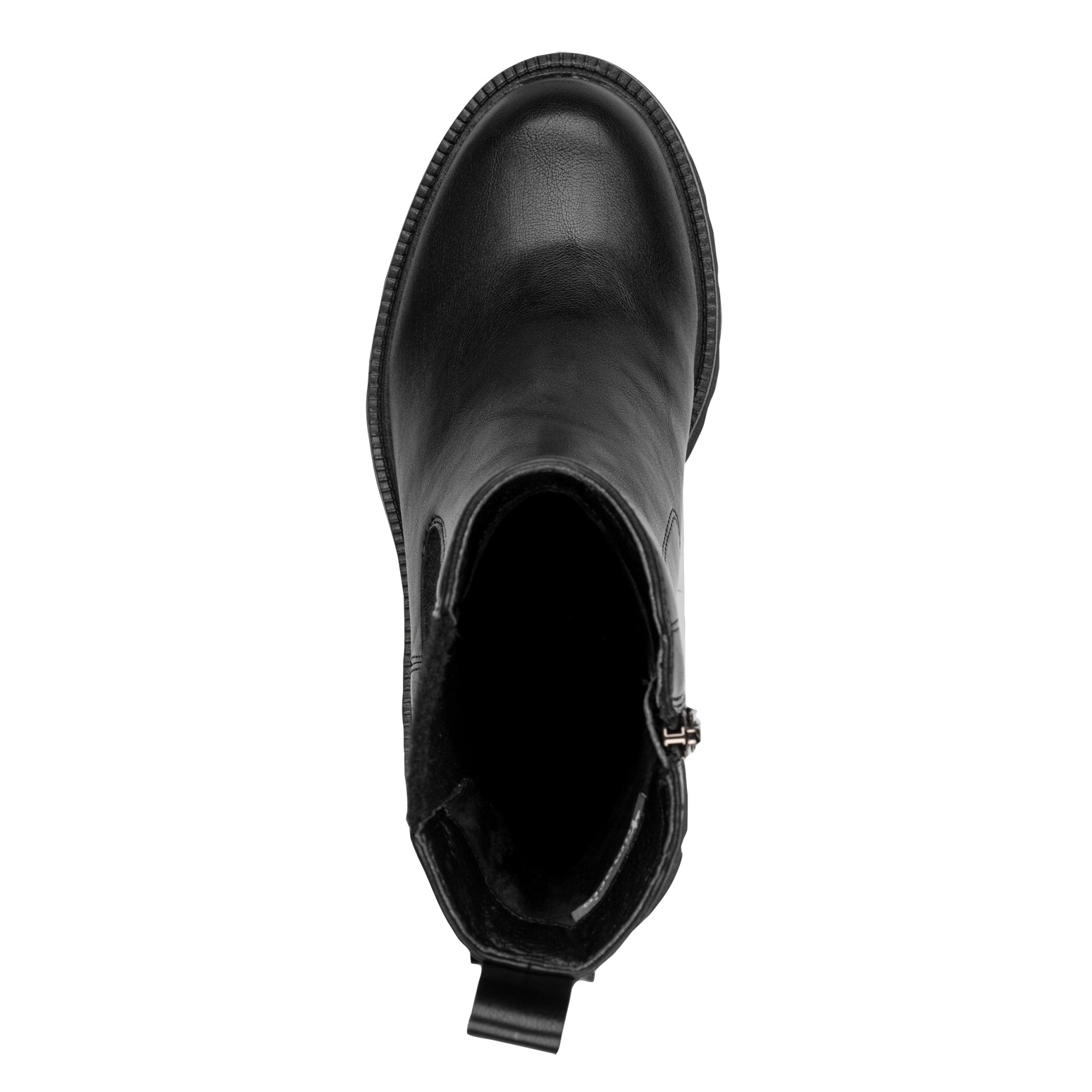 Tamaris Chelseaboots, Blockabsatz, Stiefelette mit Zierschnallen-Element an der Ferse