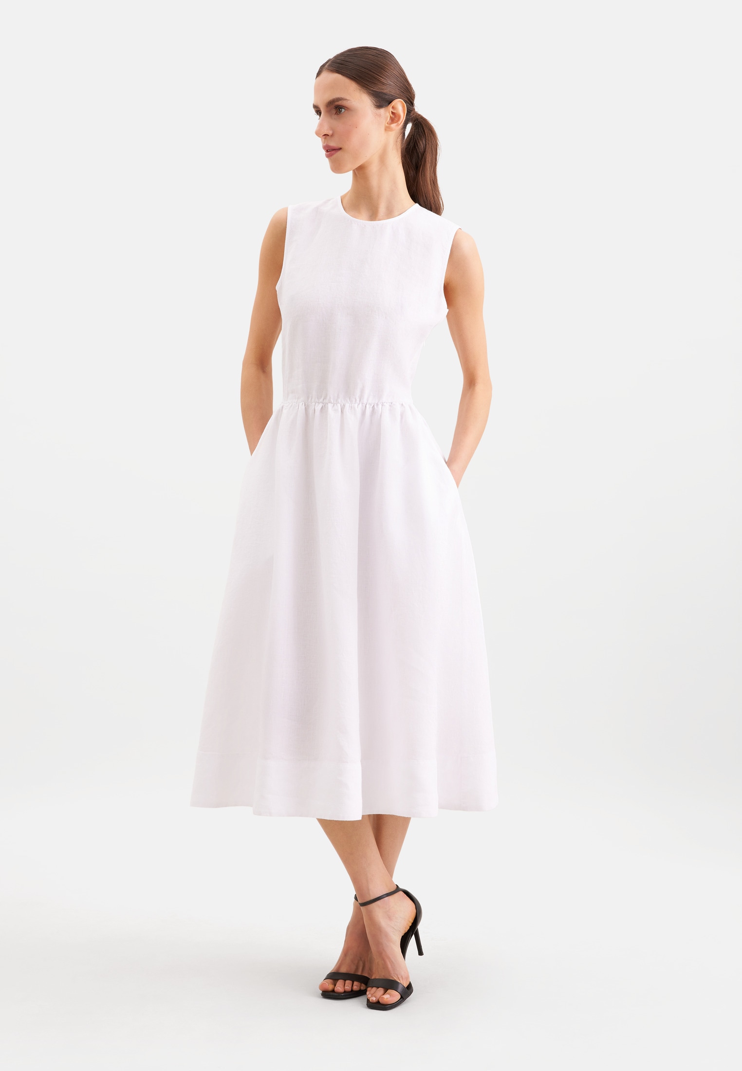 seidensticker Sommerkleid Ohne Arm Rundhals Uni