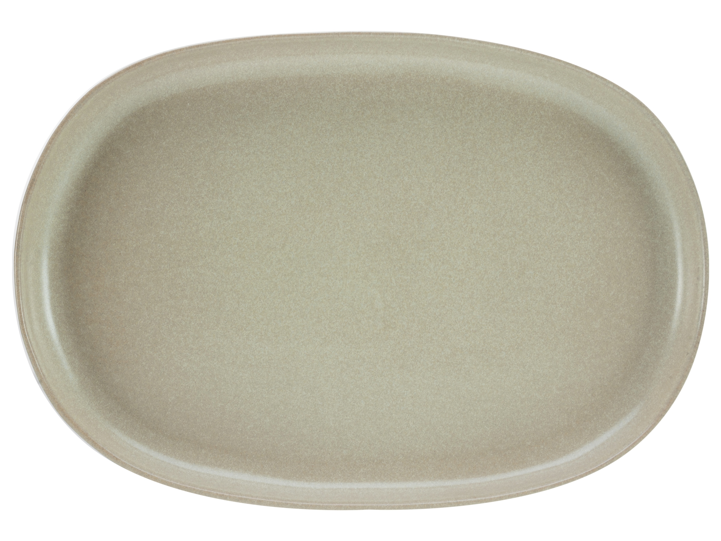 CreaTable Servierplatte »Uno, Servier-Platte oval«, (1 tlg.), Seidenmatte Spezialglasur, Harmonisch ausbalanciert