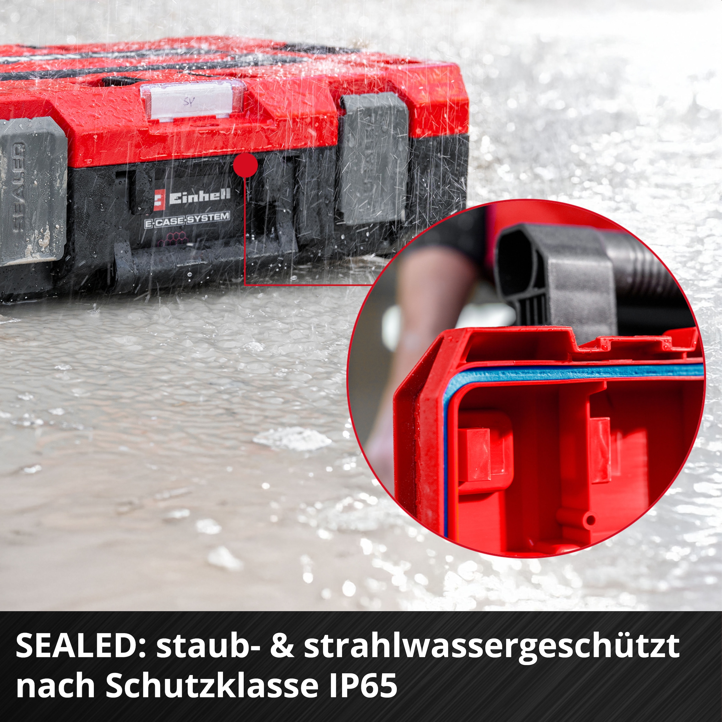 Einhell Werkzeugkoffer »E-Case L with wheels SEALED«