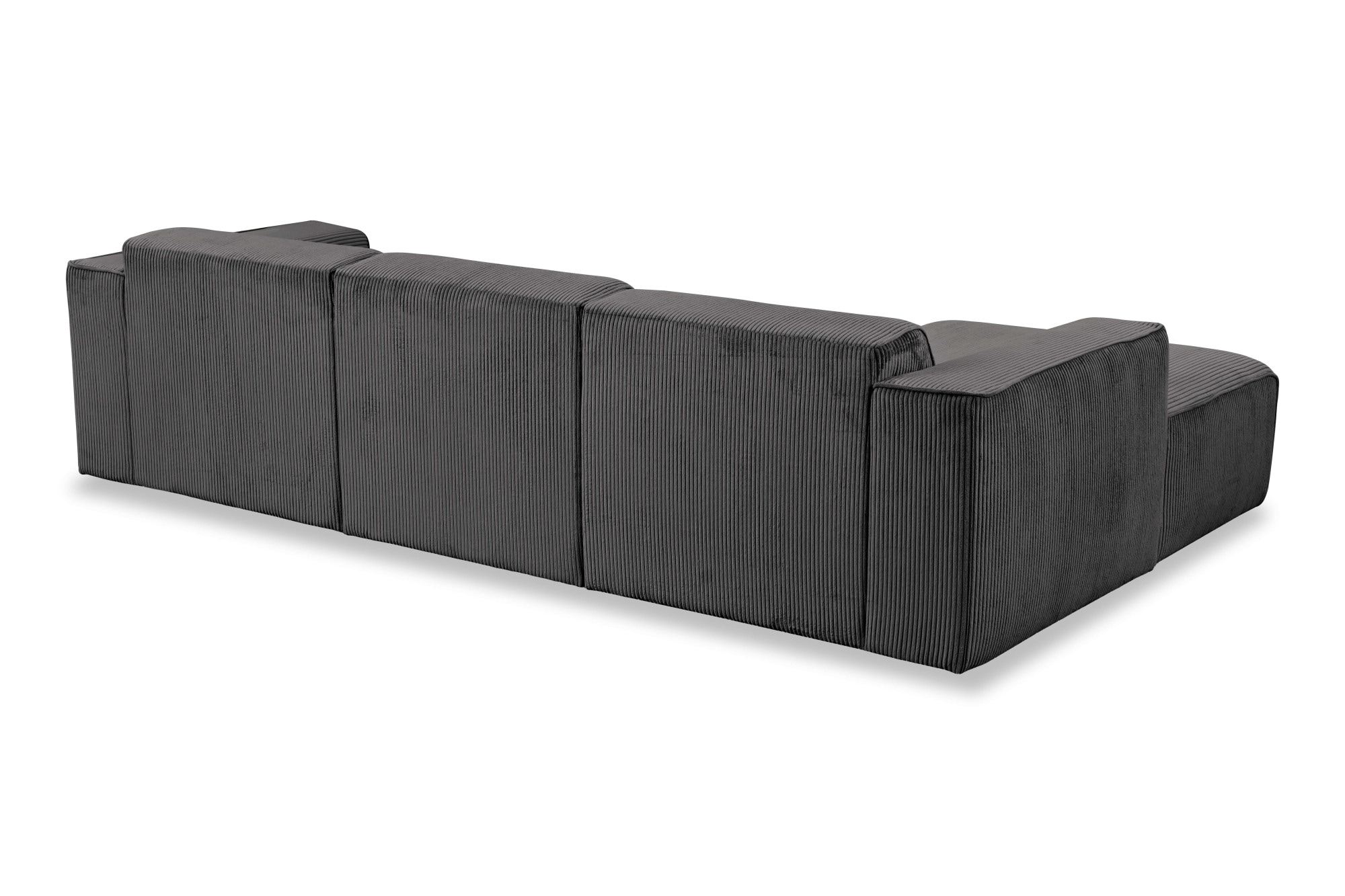 andas Ecksofa »Noord«, L-Form, mit Kedernaht, Breite 281 cm, Cord, Struktur, Webstoff