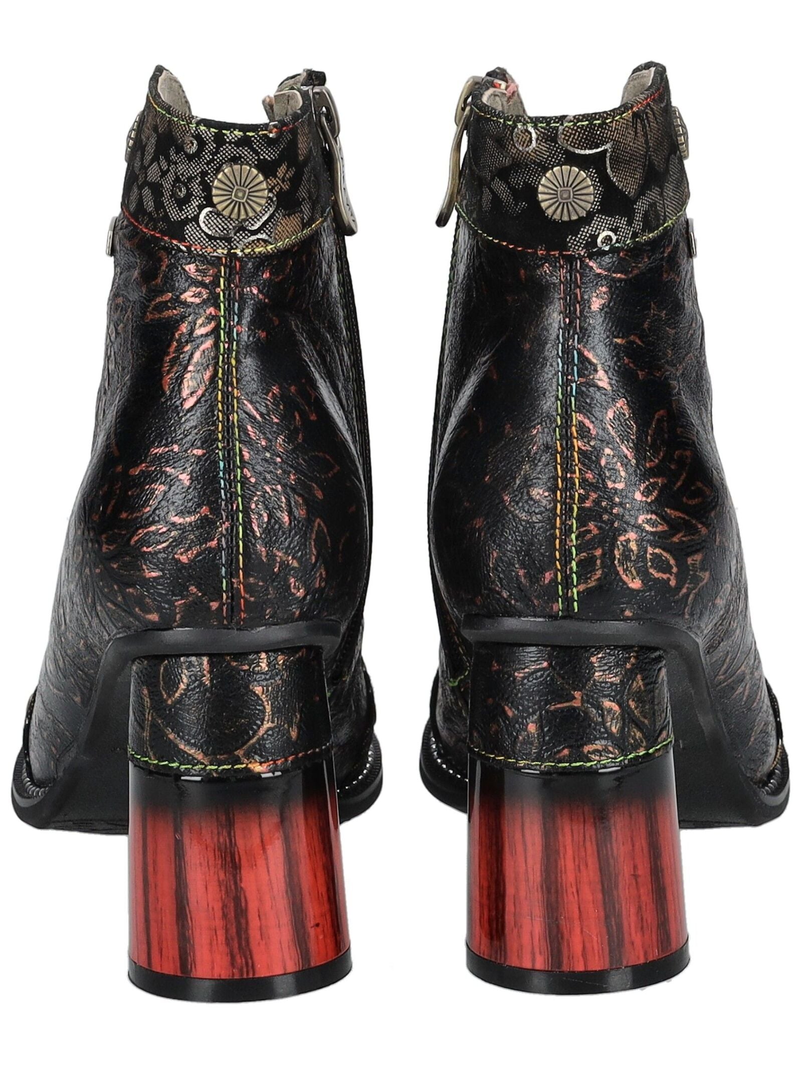 LAURA VITA High-Heel-Stiefelette »LAURA VITA Stiefelette Leder/Textil«