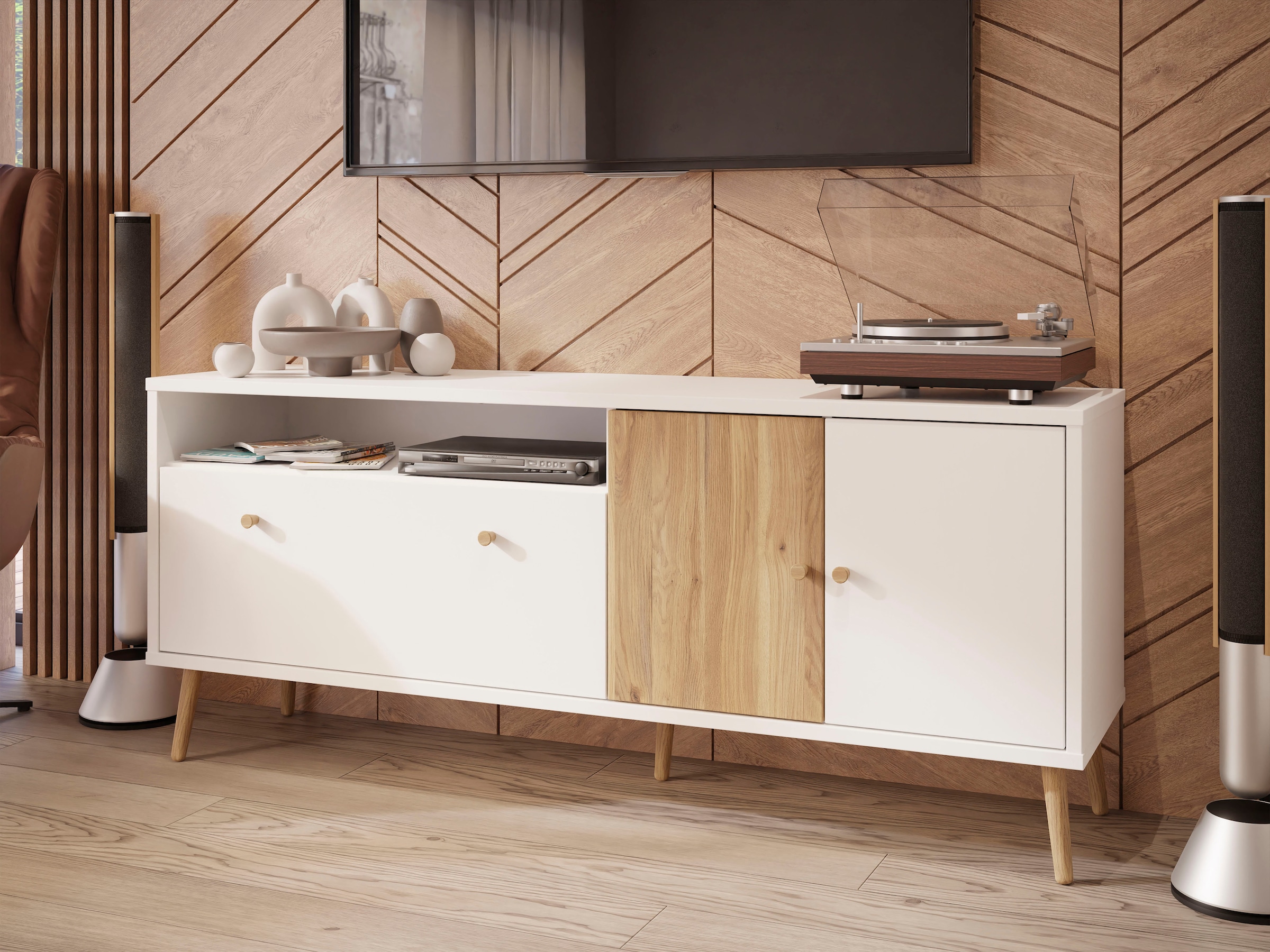 FORTE TV-Board »Harllson EasyKlix by Forte«, die neue geniale Art Möbel aufzubauen