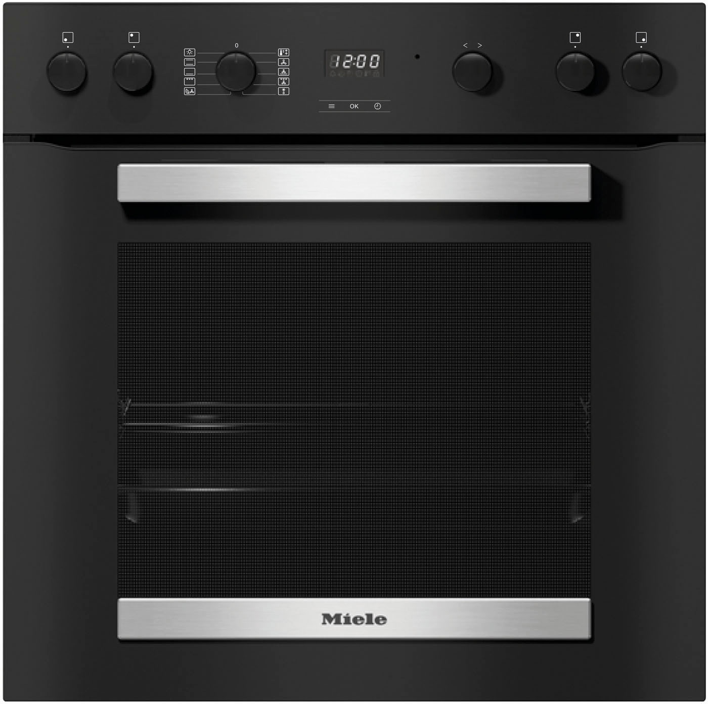 Miele Elektro-Herd-Set »H 2455E D OBSW/EDST + KM 6003 LPT«, PerfectClean Ausstattung, EasyControl Bedienung