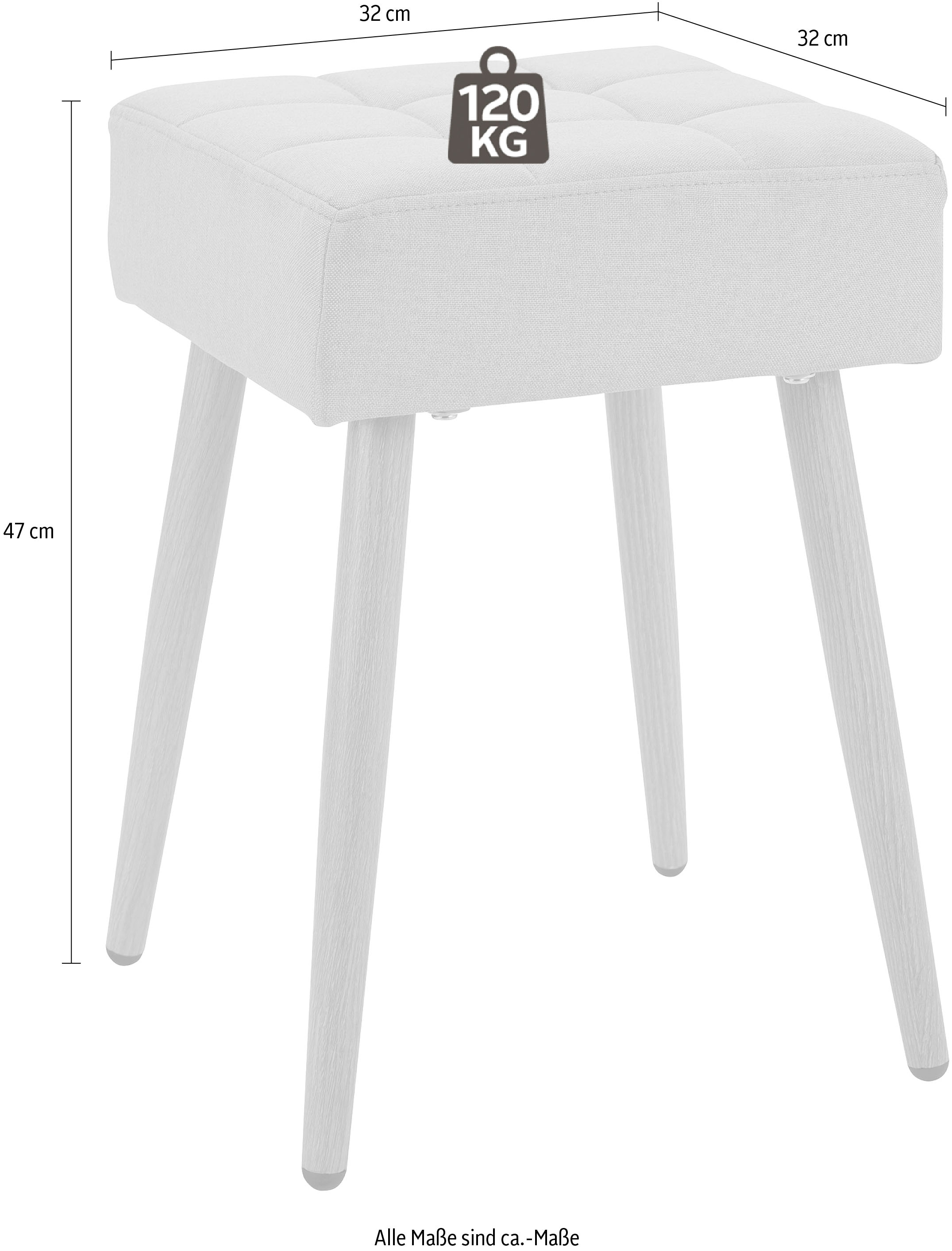 INOSIGN Hocker »Louise«, (1 in 32 cm bestellen Sitzfläche BAUR quadratische St.), 