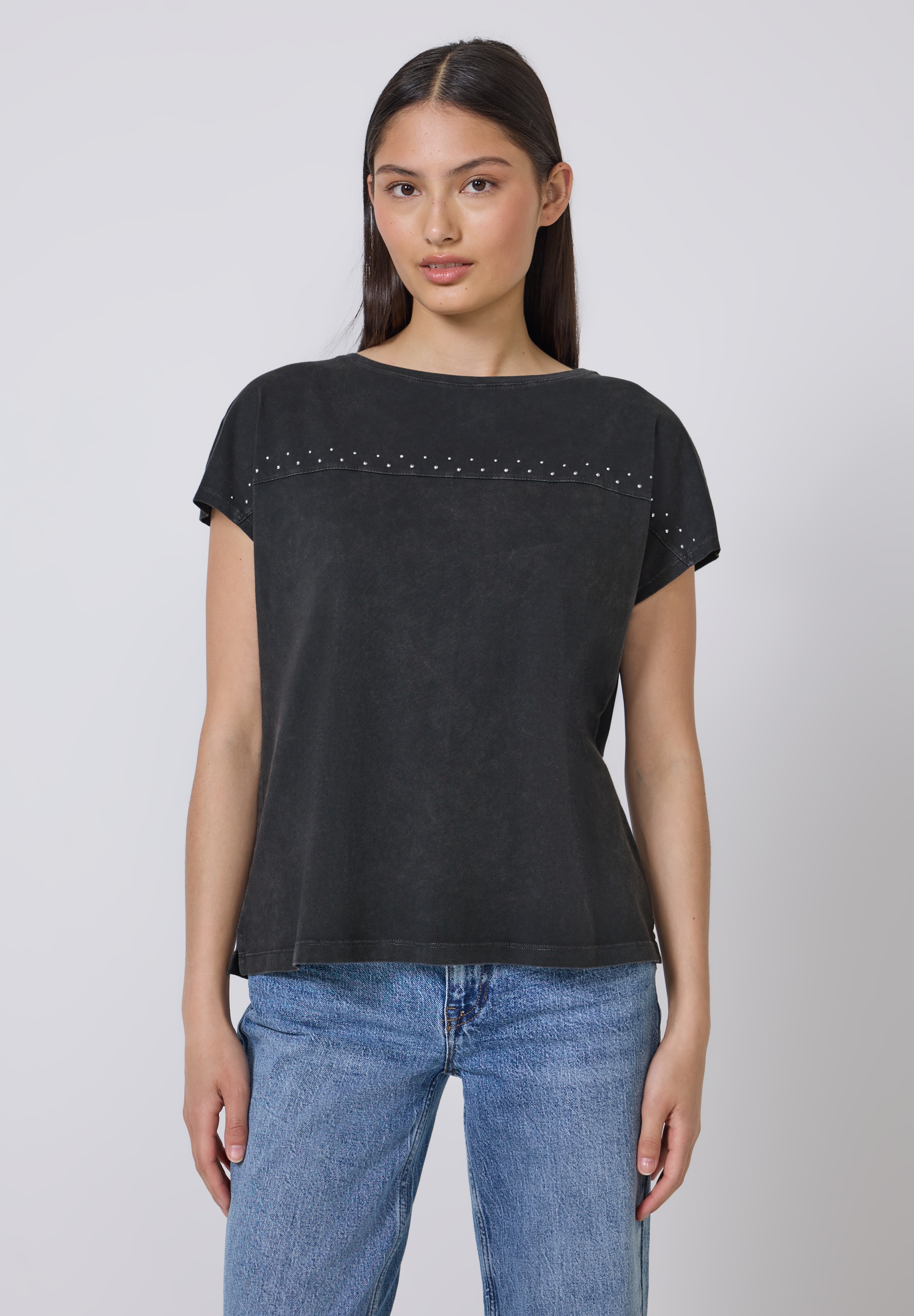 STREET ONE STUDIO T-Shirt aus reiner Baumwolle günstig online kaufen