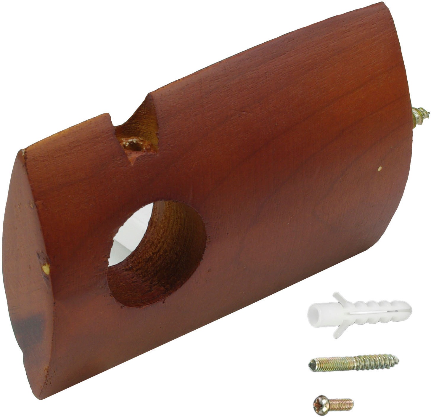 Liedeco Gardinenstangenhalter "Träger geschlossen - Holz 1-läufig "France" günstig online kaufen