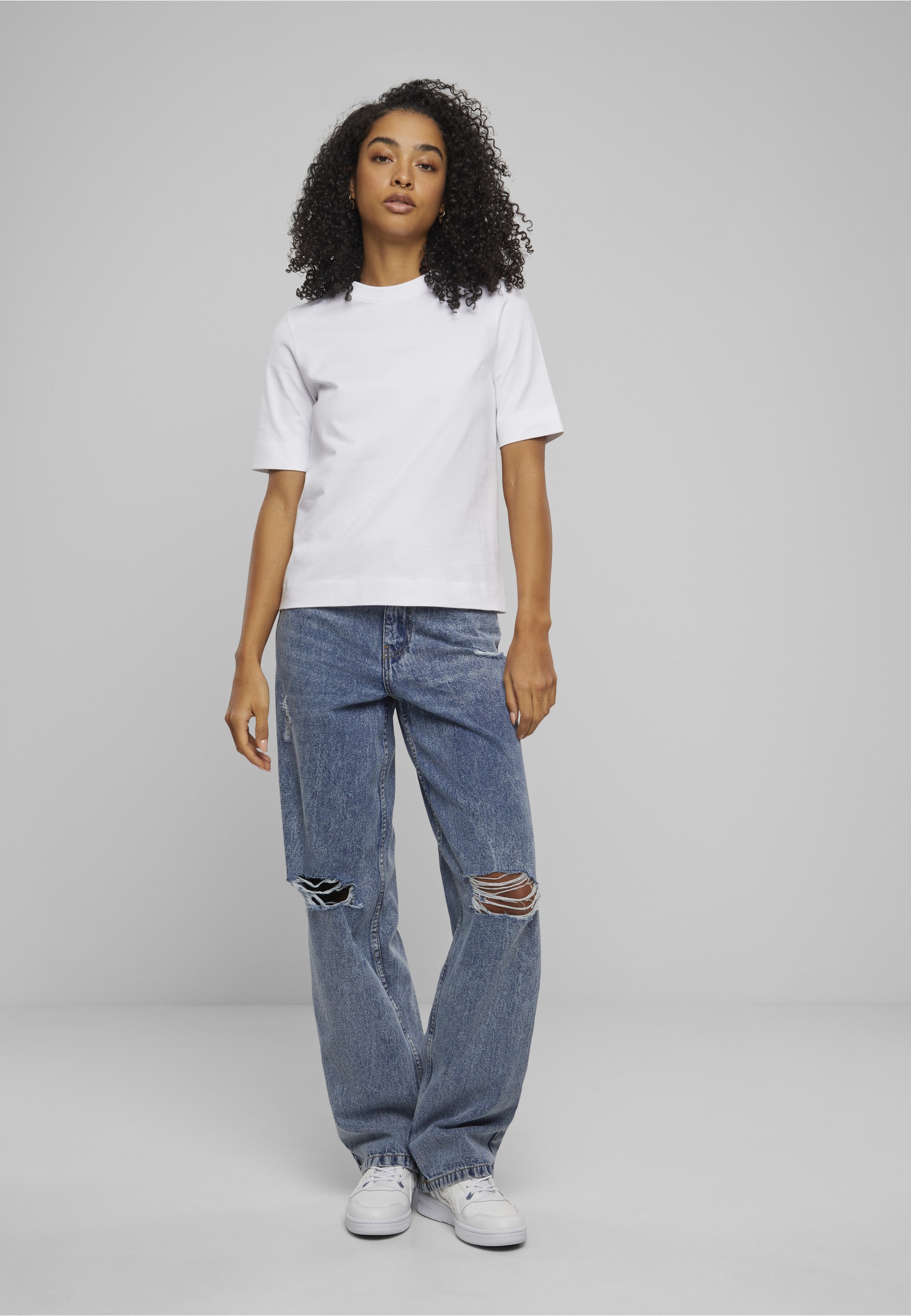 URBAN CLASSICS T-Shirt »Urban Classics Damen Ladies Classy Tee 2-Pack« 1 Stk.