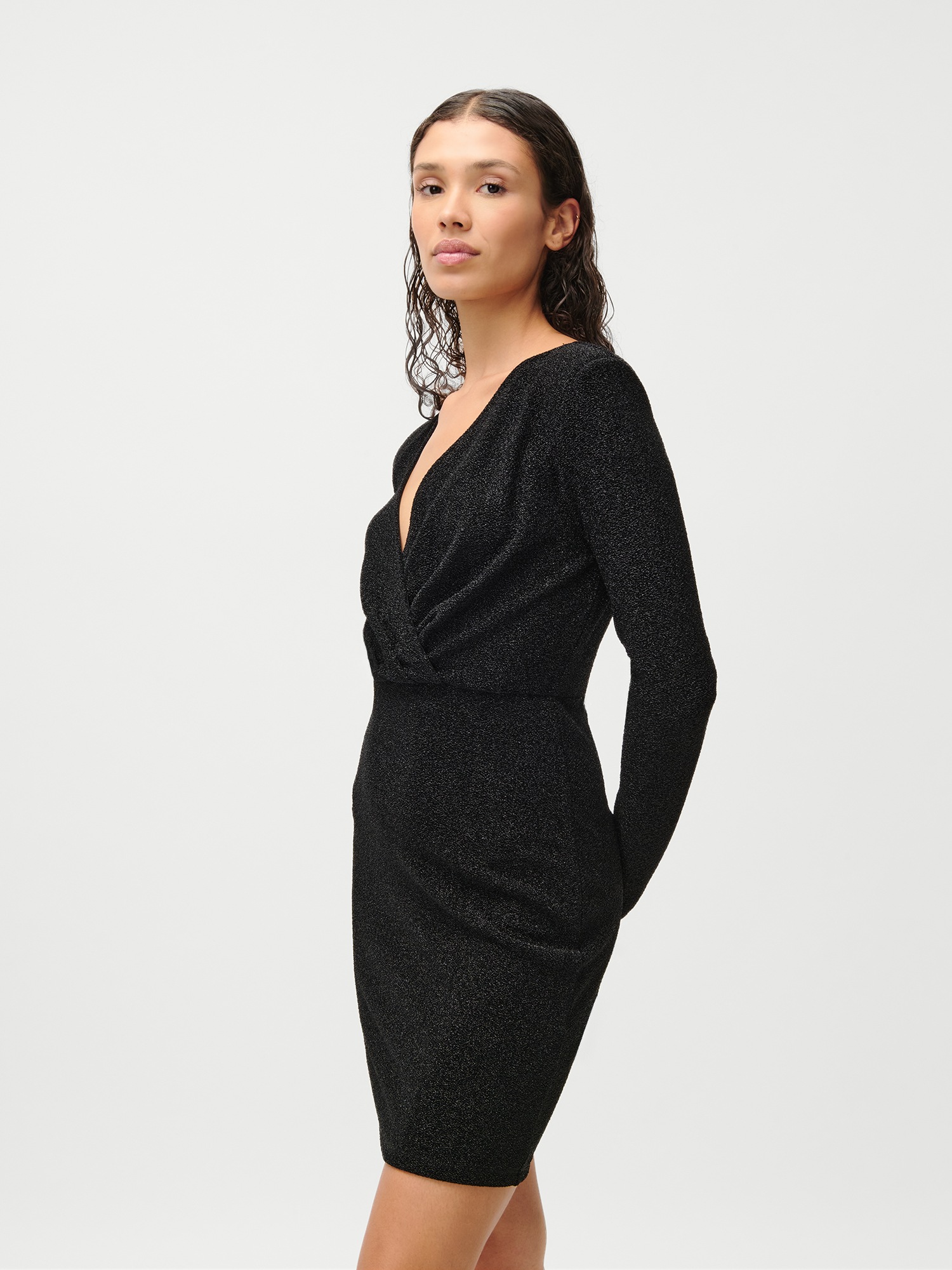 LeGer Minikleid "Marcelina, LeGer by Lena Gercke" Ohne Taschen mit Glitzerg günstig online kaufen