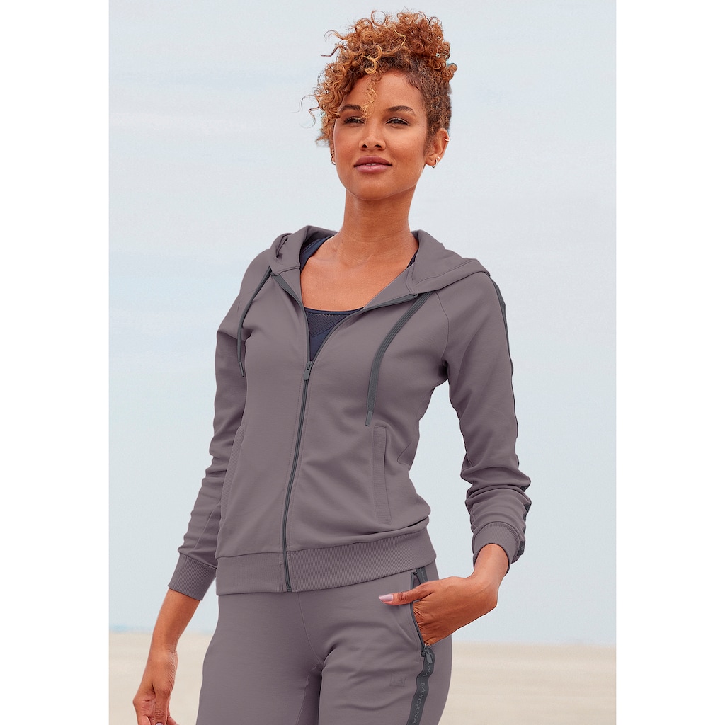 LASCANA ACTIVE Trainingsjacke, mit Kapuze