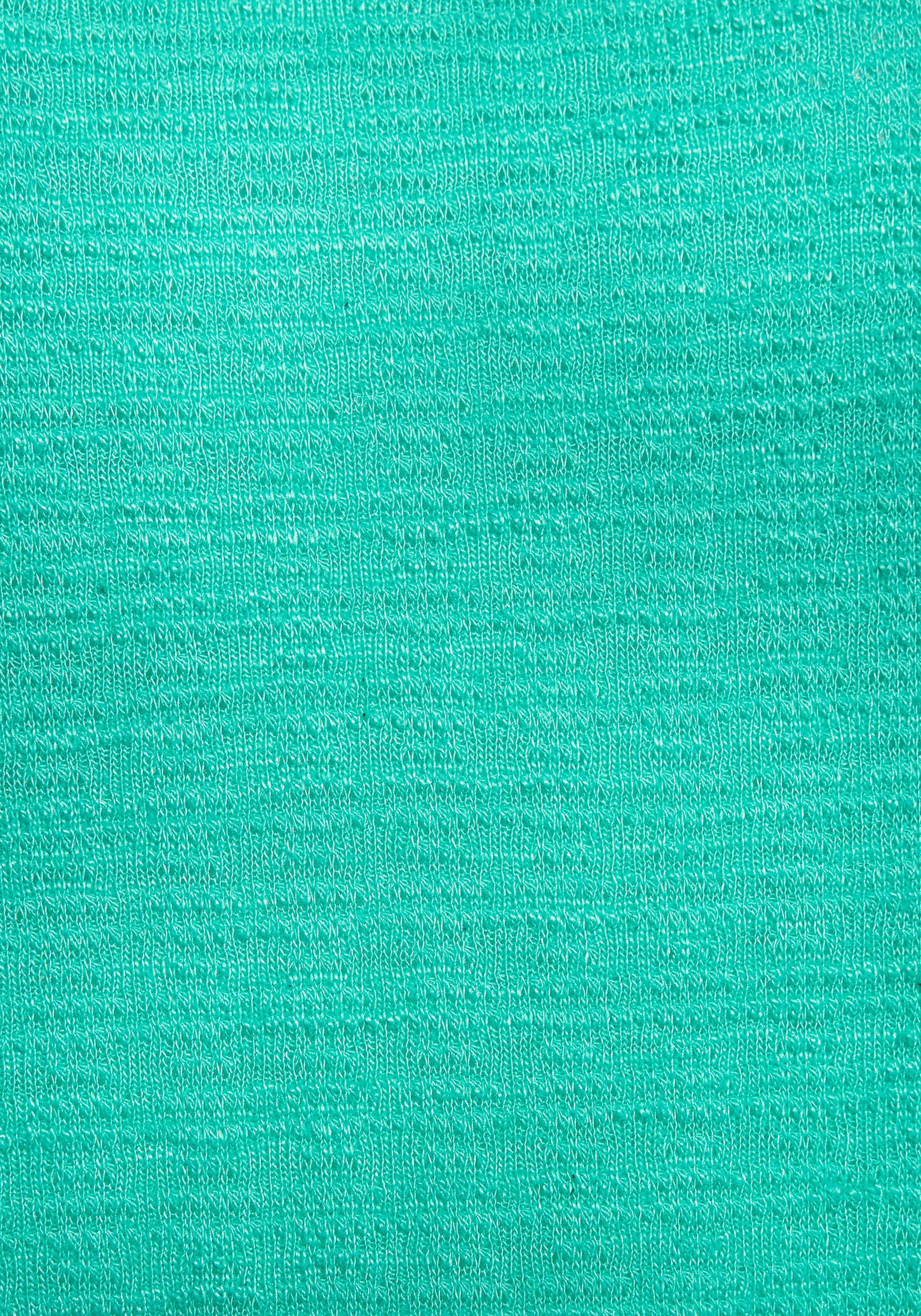Langarmshirt VIVANCE "mit modischer Struktur", Damen, Gr. 32/34, blau (türkis), Strick, Obermaterial: 65% Polyester (REPREVE), 35% Baumwolle, Strukturmuster, unifarben, Basic, bequem, Rundhals, Shirts Langarmshirt, aus bügelfreier Qualität mit Baumwolle 3