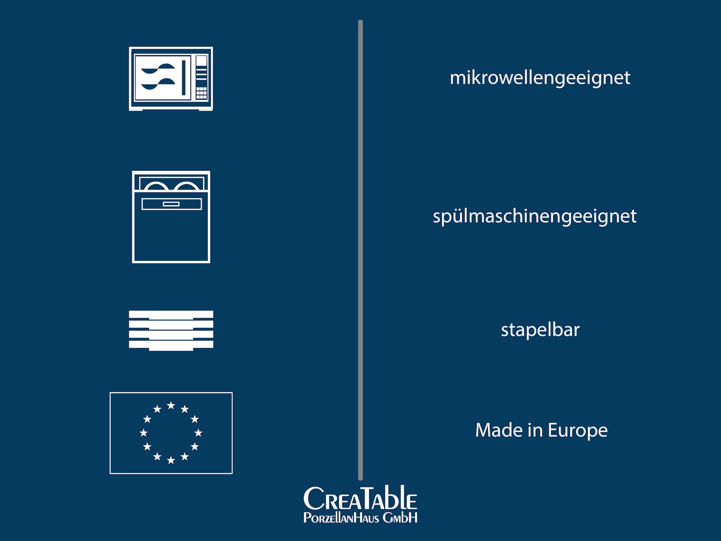 CreaTable Steakteller »Vintage Nature, Teller Set, 4-tlg.« Naturverbundenes Design, Vielseitig einsetzbar